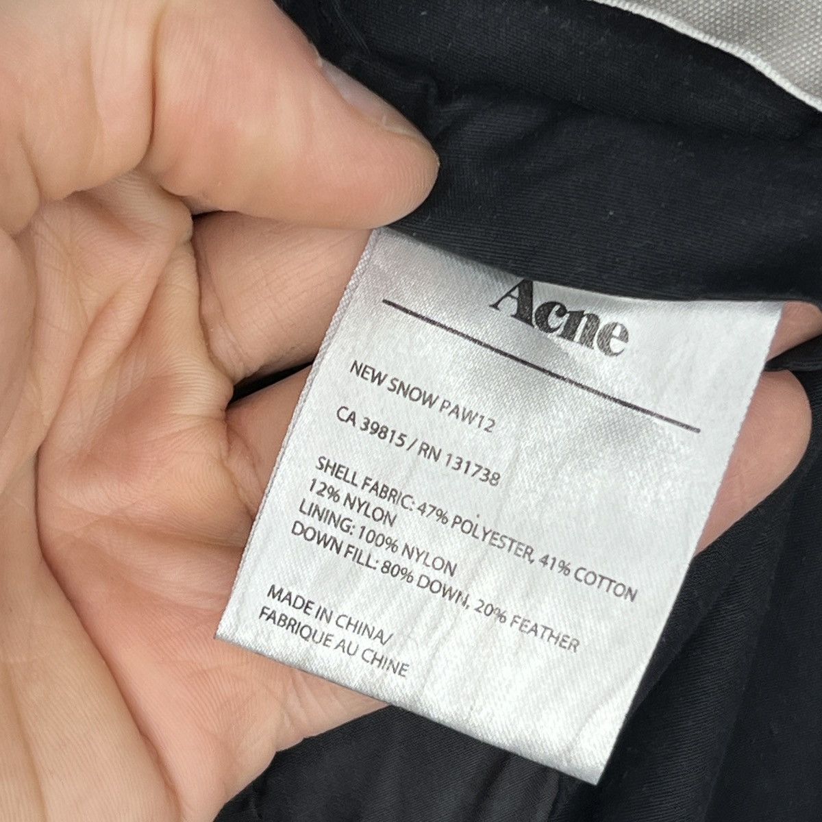 Acne Studios × Designer Acne Studios Puffer Down Jacket Parka Coat Powder Paw12 Size US M / EU 48-50 / 2 - 9 Thumbnail