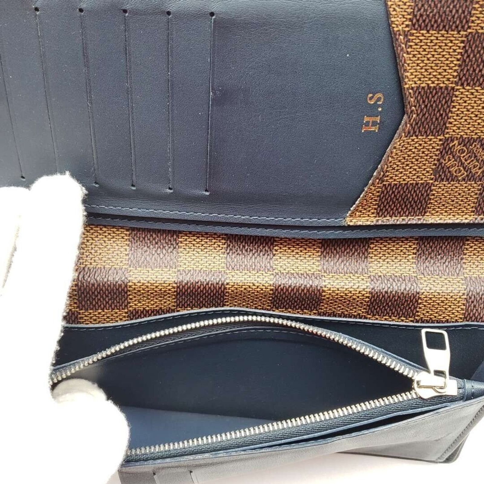 Louis Vuitton Authentic Louis Vuitton Portefeuille Brazza Damier Ebene Size ONE SIZE - 9 Thumbnail