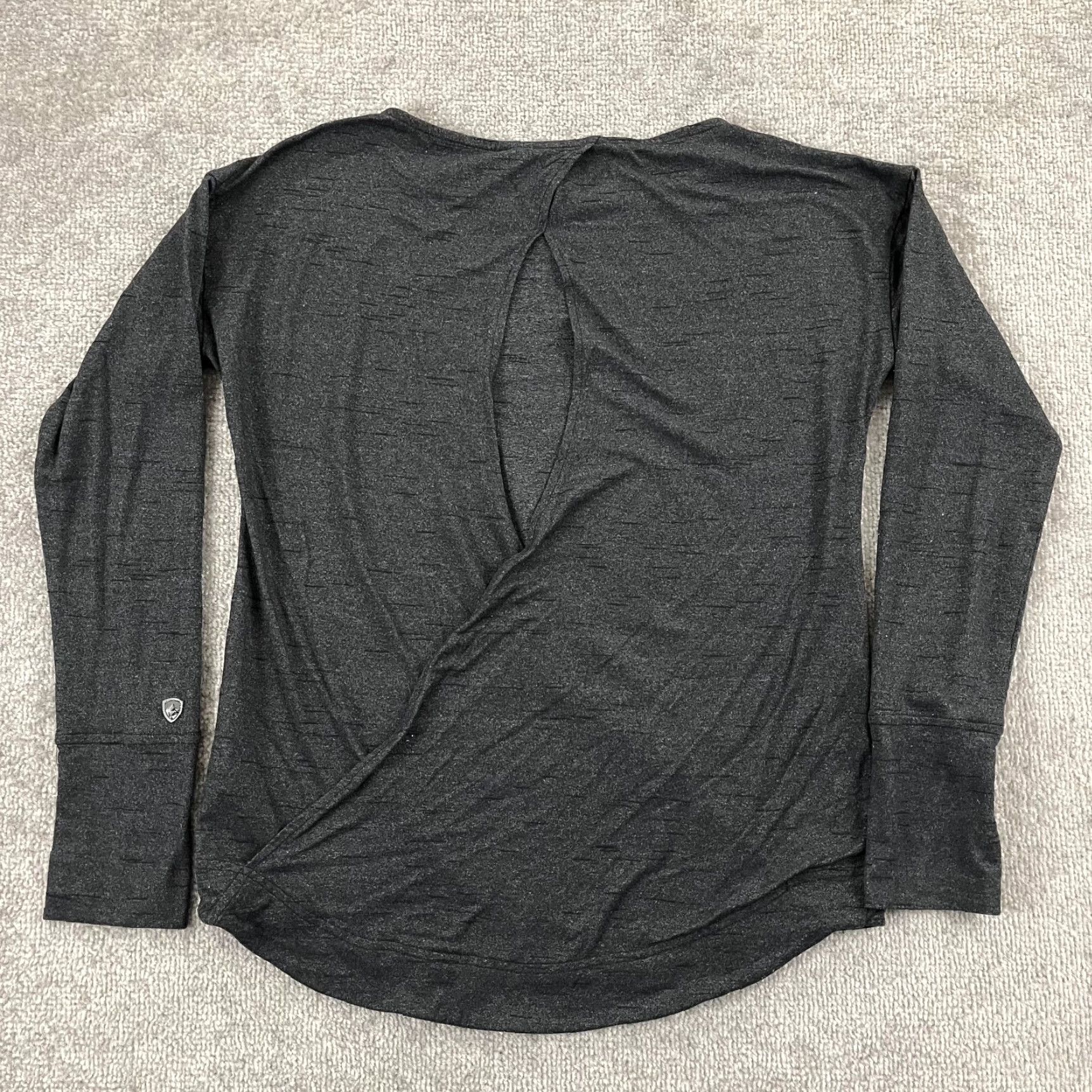 Vintage KUHL Shirt Womens XS Gray Open Back Hiking Trail Long Sleeve Extra Small Size XS / US 0-2 / IT 36-38 - 2 Thumbnail