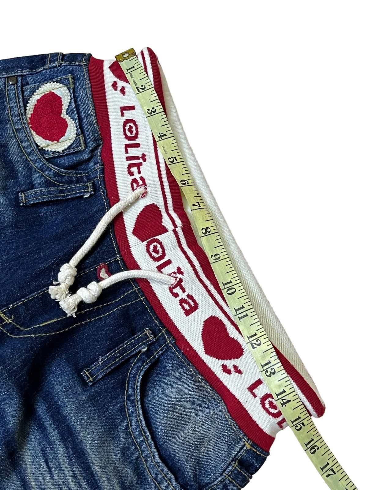 Japanese Brand Y2K FASHION YOSHITOMO NARA LOLITA DRAWSTRING WAIST JEANS Size US 32 / EU 48 - 11 Thumbnail