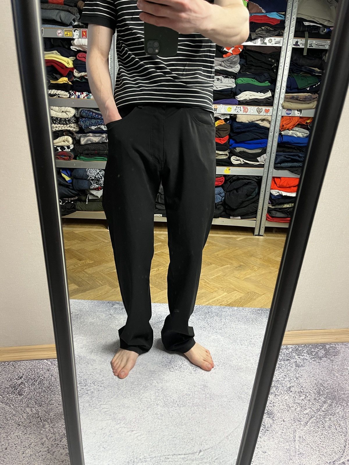 Armani × Giorgio Armani × Vintage Vintage Armani Jeans Metal Logo Classic Pants Rare Luxury Size US 34 / EU 50 - 2 Thumbnail