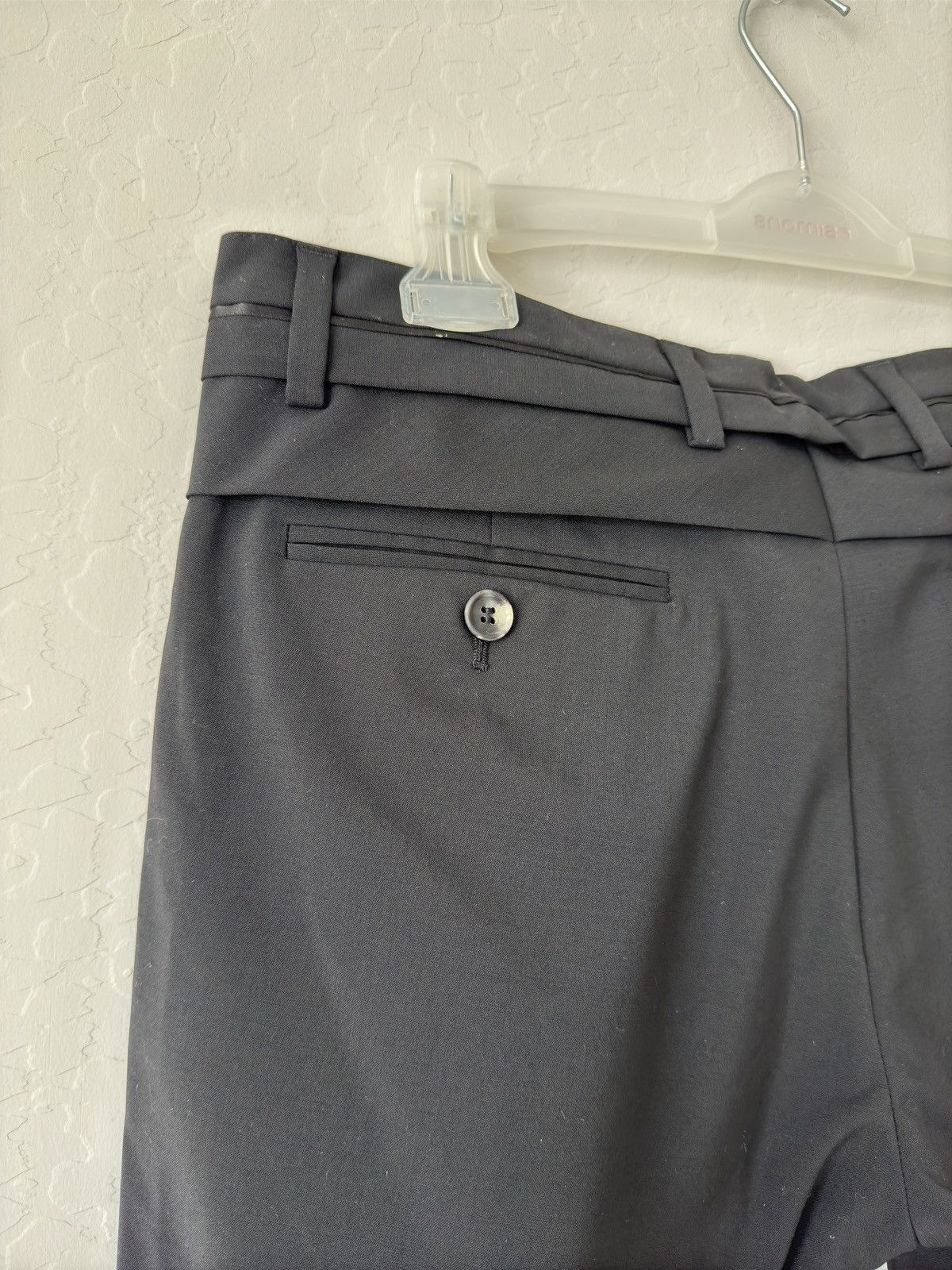 OAMC $1000 Runway Black Wool Reverse 2 Button Suit Pant Size US 33 - 8 Thumbnail