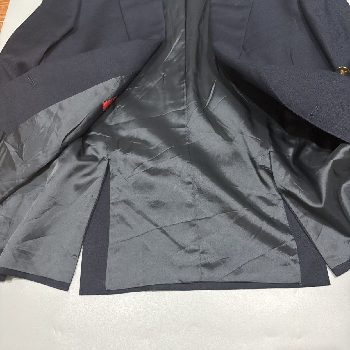 Balenciaga Vintage Balenciaga Double-Breasted Wool Suit Blazer Size 44R - 7 Thumbnail
