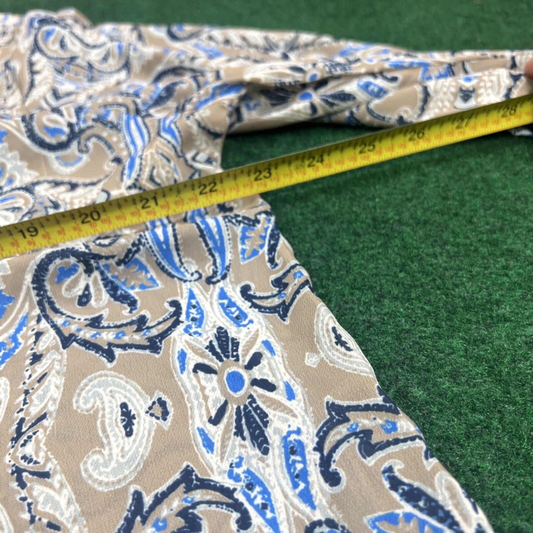 Vintage Weekend By Suzanne Betro Tunic Top Size 1x Blue And Beige Size XL / US 12-14 / IT 48-50 - 5 Thumbnail