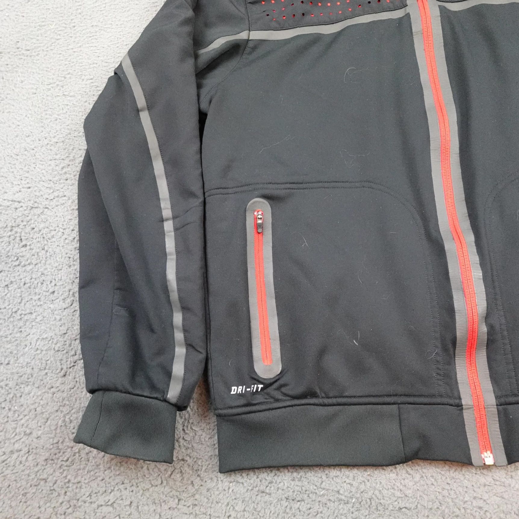Nike Nike Elite Jacket Mens Large Black Dri-FIT Full Zip Track Basketball Warmup Size US L / EU 52-54 / 3 - 3 Thumbnail
