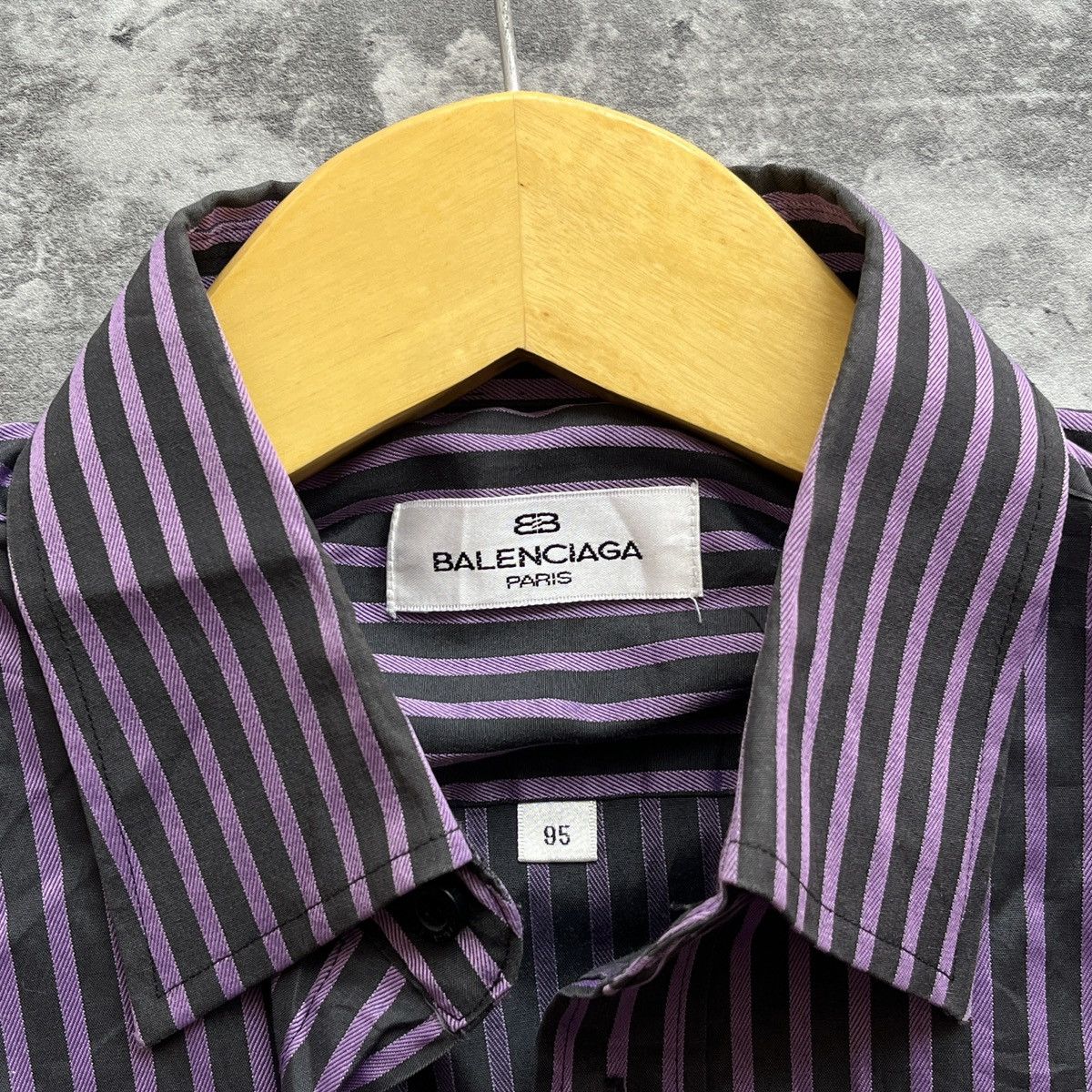 Balenciaga Vintage Balenciaga Button Up Shirts Size US L / EU 52-54 / 3 - 3 Thumbnail