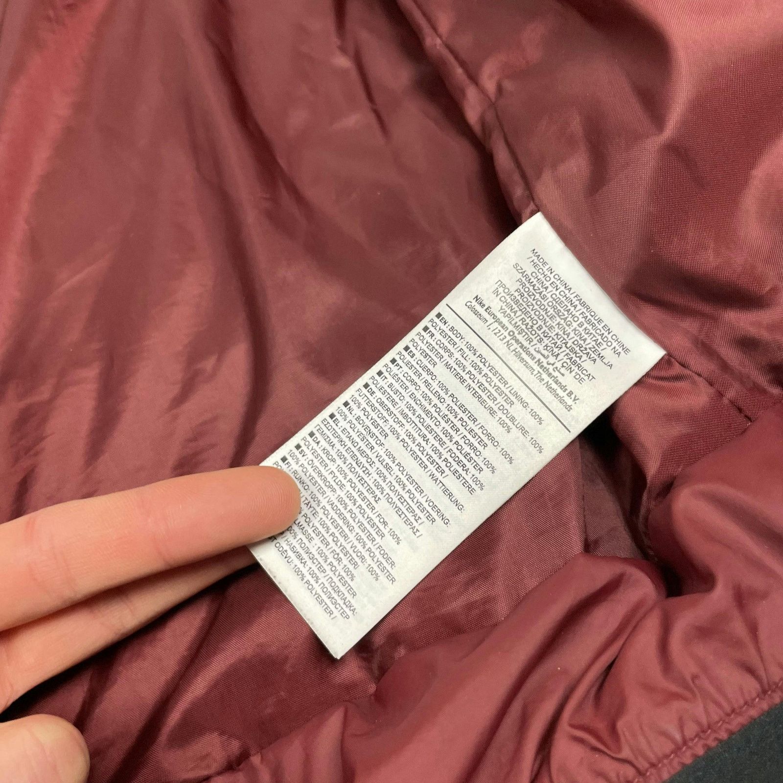 Nike Nike Sportswear Women's Maroon Synthetic Fill Puffer Coat XS Size XS / US 0-2 / IT 36-38 - 17 Thumbnail