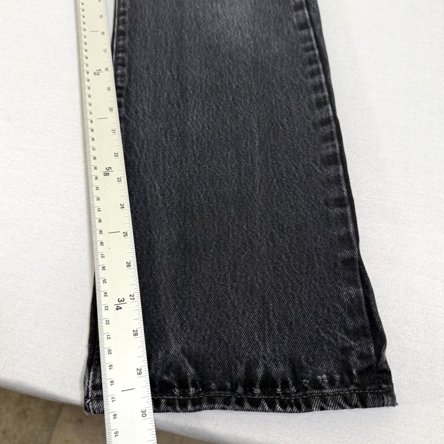 Levi's Levi's Jeans Mens 32x30 Black 501 Straight Fit Distressed Denim Pants Western Y2K Size US 32 / EU 48 - 5 Thumbnail