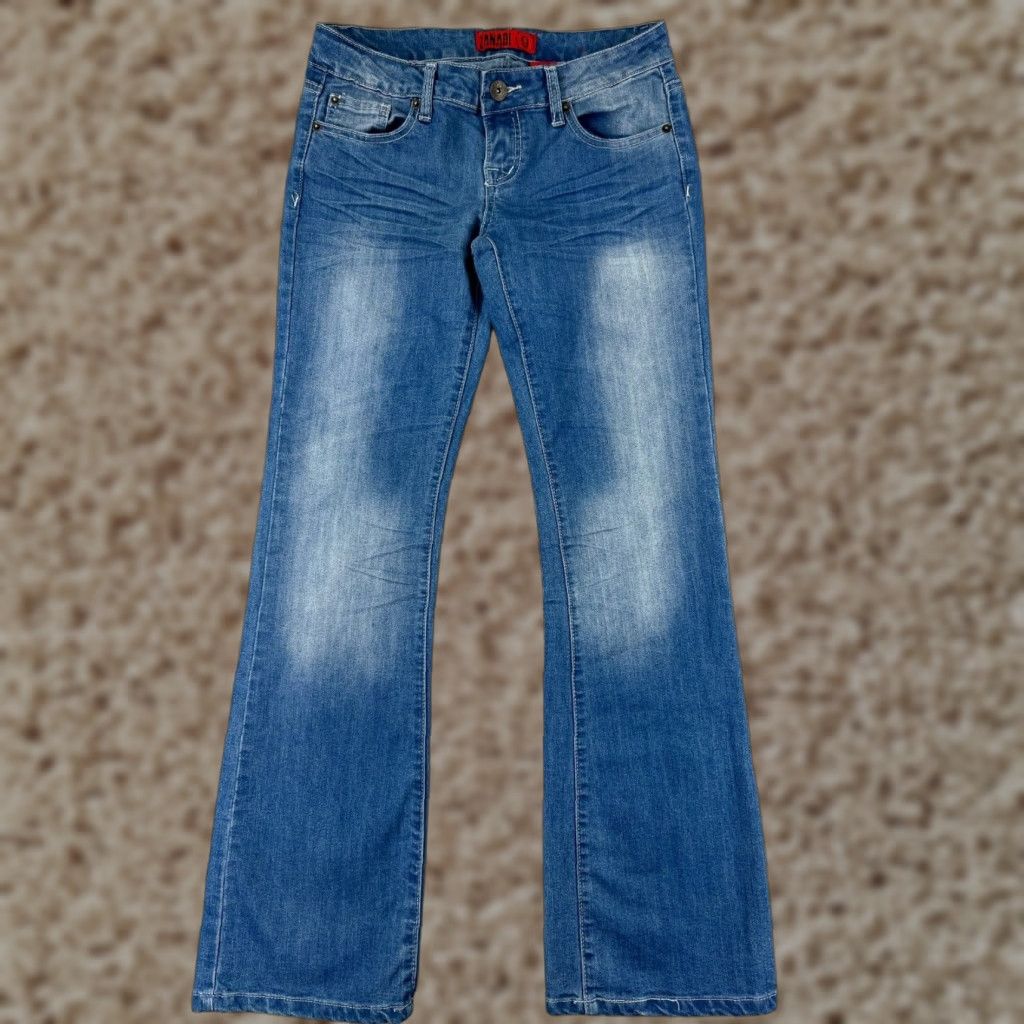 Vintage Zana Di Jeans Womens 9 Blue Denim Cotton Blend Light Wash Bootcut Western Size 30" / US 8 / IT 44 - 1 Thumbnail