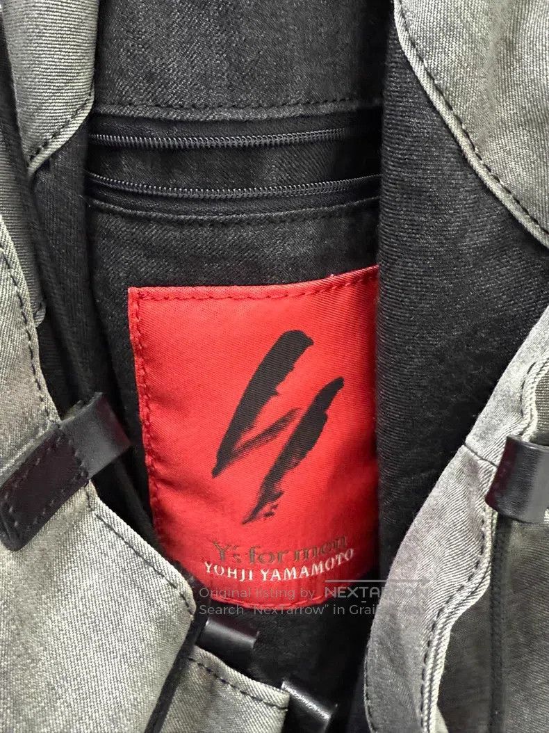 Yohji Yamamoto Yohji Yamamoto Red label water-washed grey vagabond bag Size ONE SIZE - 6 Thumbnail