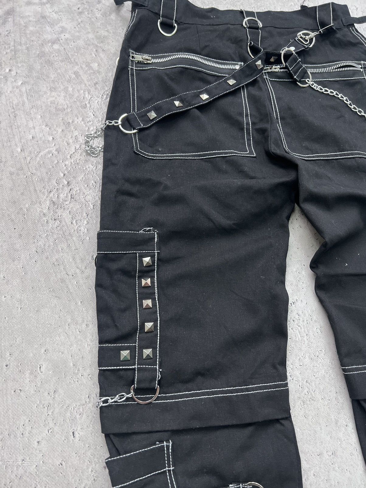 KMRii × Le Grande Bleu (L.G.B.) × Tripp NYC 2000s TRIPP NYC PANTS GOTHIC DENIM BONDAGE Size US 29 - 12 Thumbnail