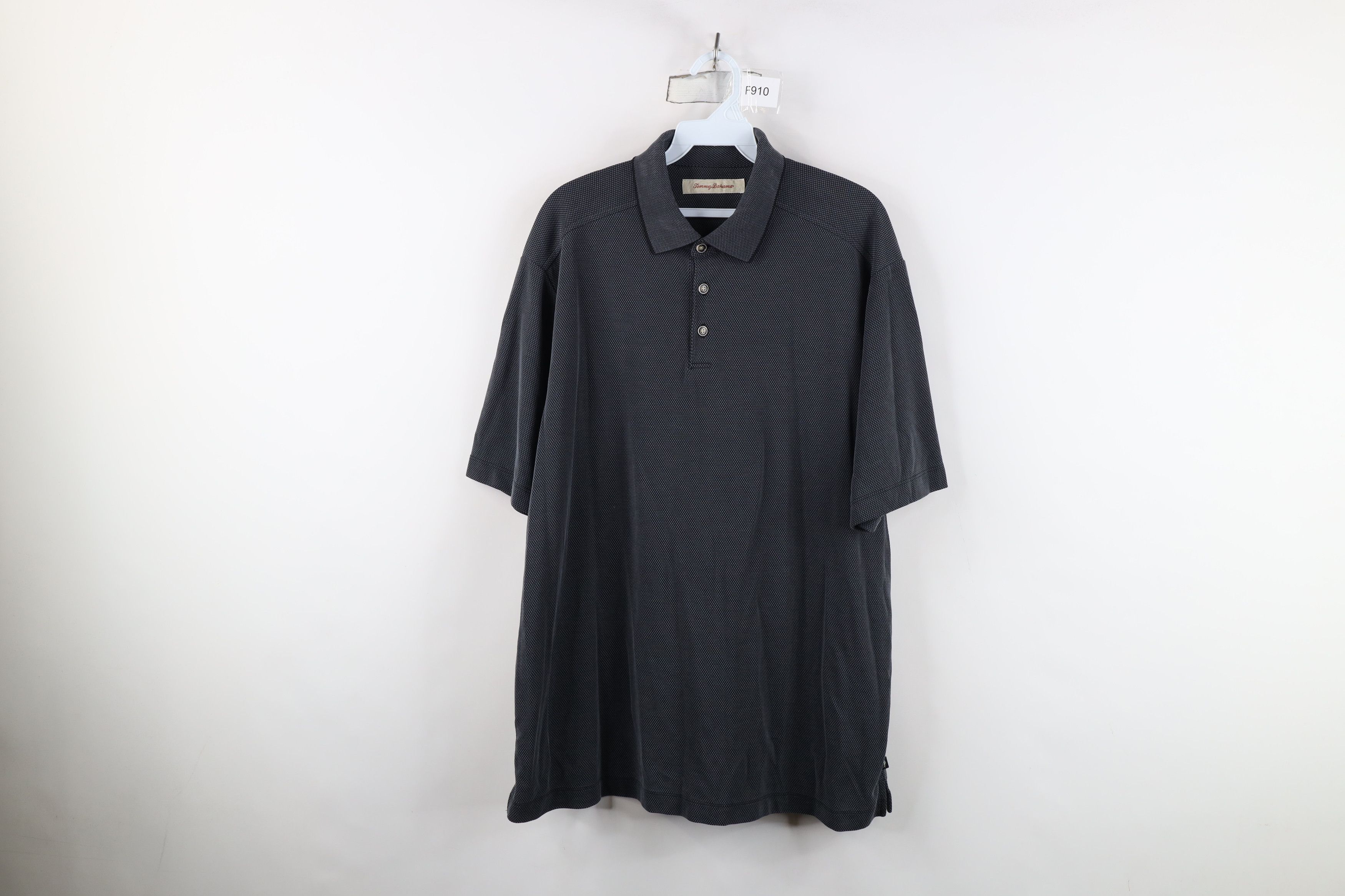 Tommy Bahama Vintage Tommy Bahama Silk Blend Thermal Knit Golf Polo Shirt Size US L / EU 52-54 / 3 - 1 Thumbnail