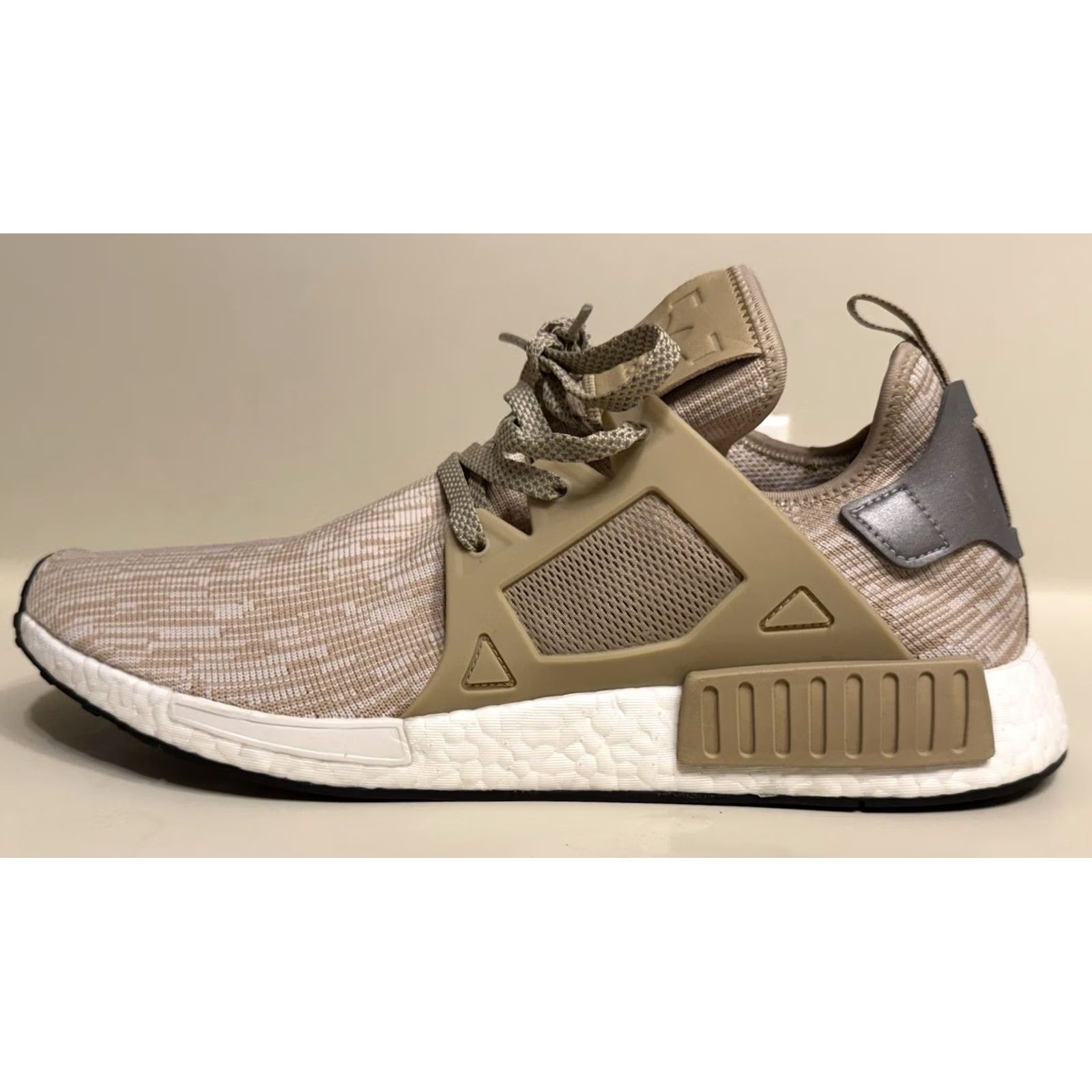 Adidas adidas NMD XR1 Boost Linen Primeknit Sneaker Mens 13 Linen/Metallic Silver/Core Black 2016 S77194 Vintage No Size US 13 / EU 46 - 7 Thumbnail