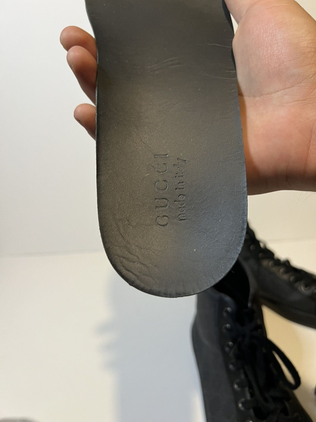 Gucci Gucci Brooklyn GG Supreme high-top sneaker in black leather Size US 10 / EU 43 - 6 Thumbnail