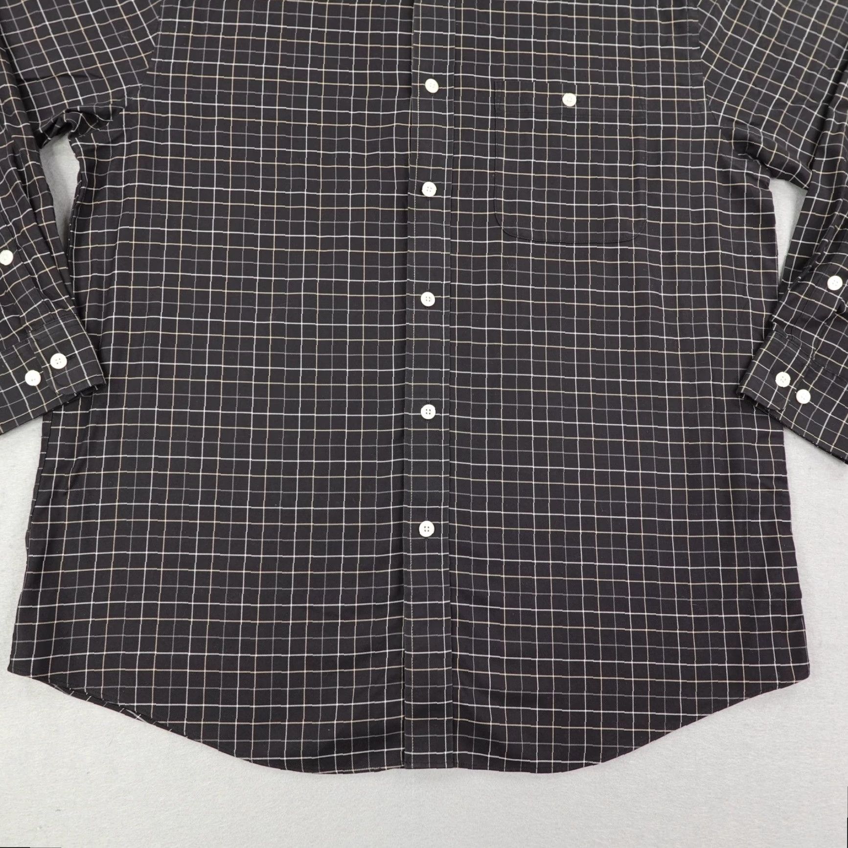 Orvis VINTAGE Orvis Shirt Mens Large Black Plaid Twill Button-Up Long Sleeve Outdoors Mens Size US L / EU 52-54 / 3 - 4 Thumbnail