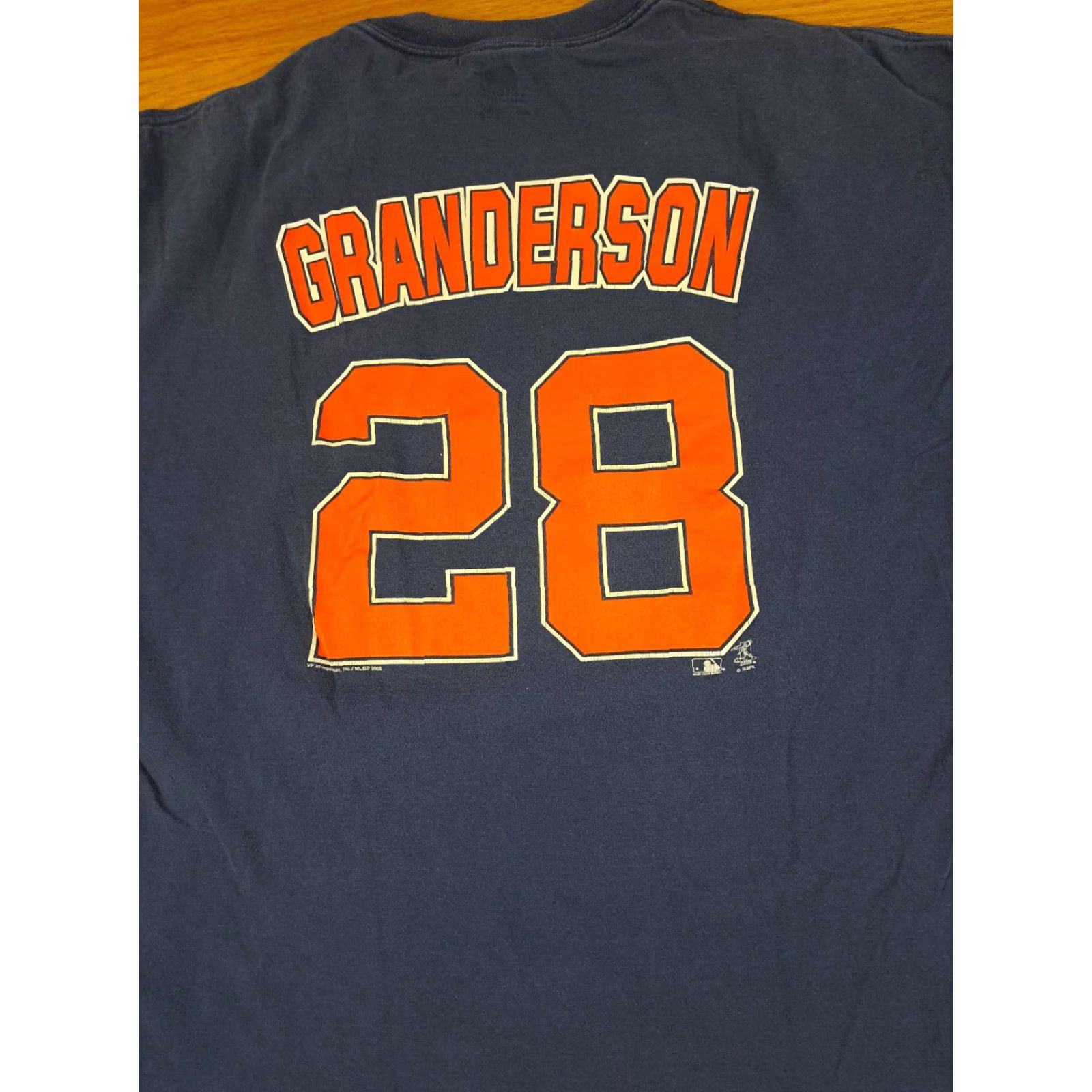 Vintage VINTAGE Detroit Tigers Curtis Granderson 28 Genuine Merchandise T-Shirt 2XL Blue Men Short Sleeve Sports Baseball Mens Size US XXL / EU 58 / 5 - 5 Thumbnail