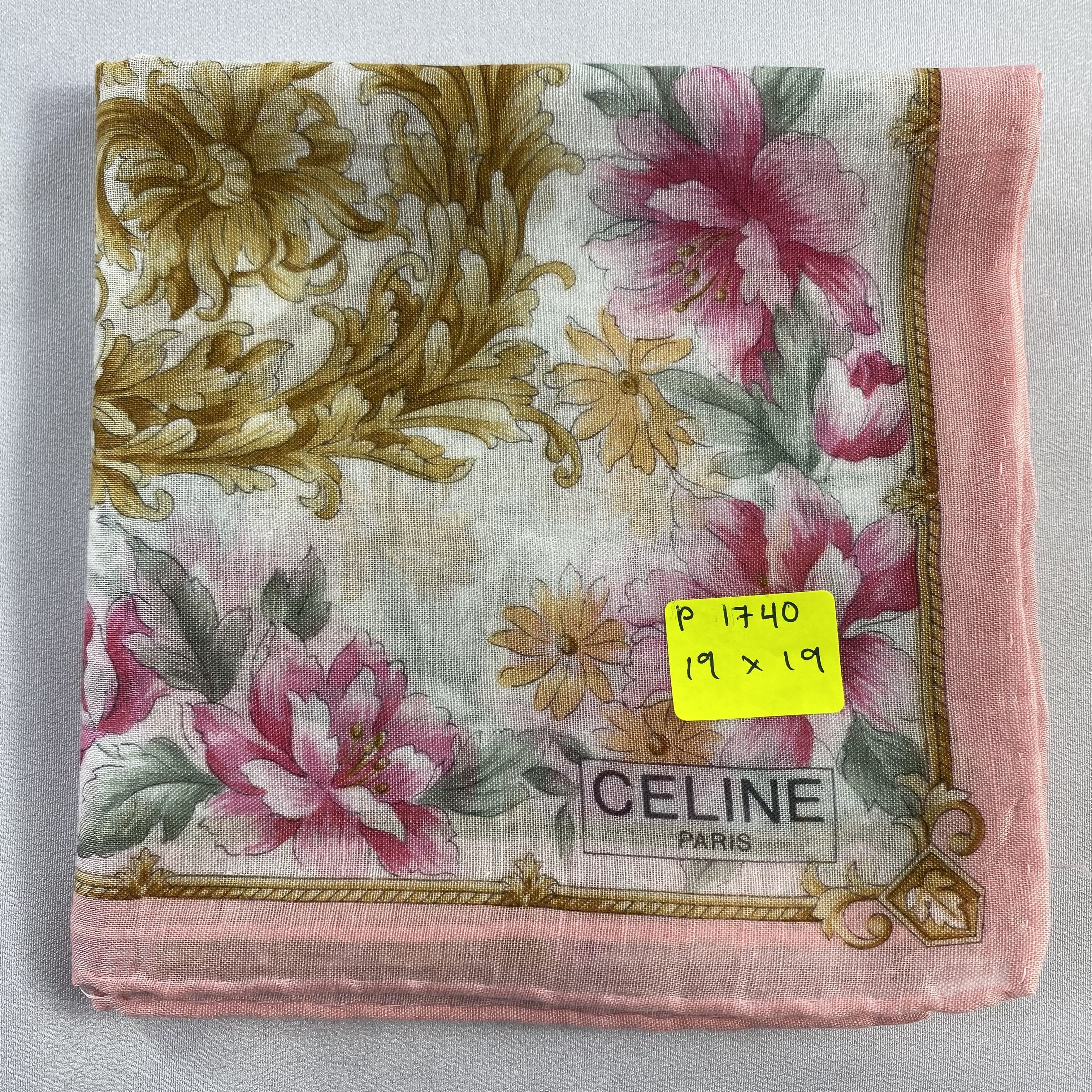Celine × Vintage Celine Bandana/ Handkerchief / Neckerchief-P1740 Size ONE SIZE - 6 Thumbnail