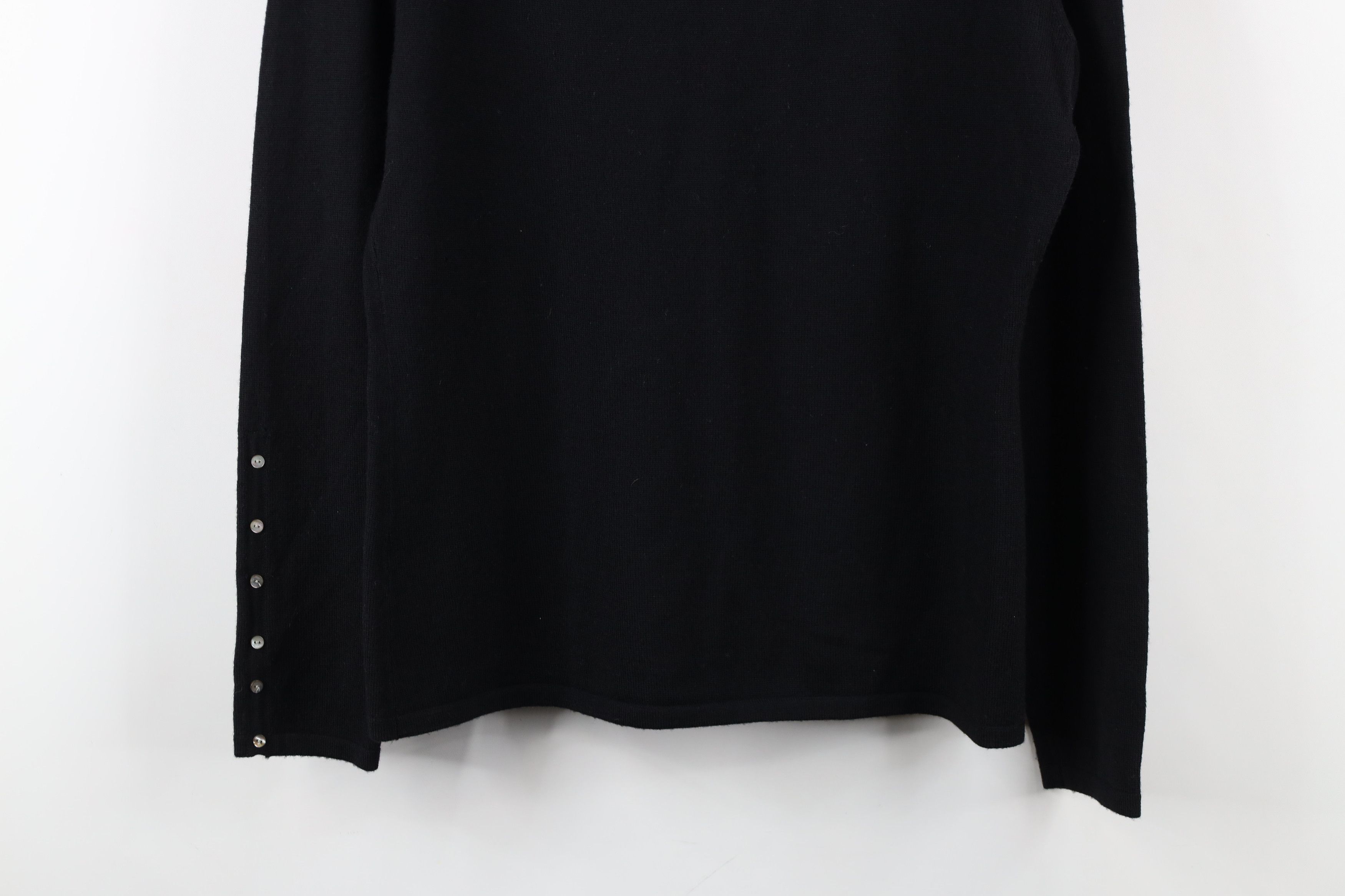 Vintage Vintage 90s Streetwear Wool Knit Turtleneck Sweater Black Size S / US 4 / IT 40 - 13 Thumbnail