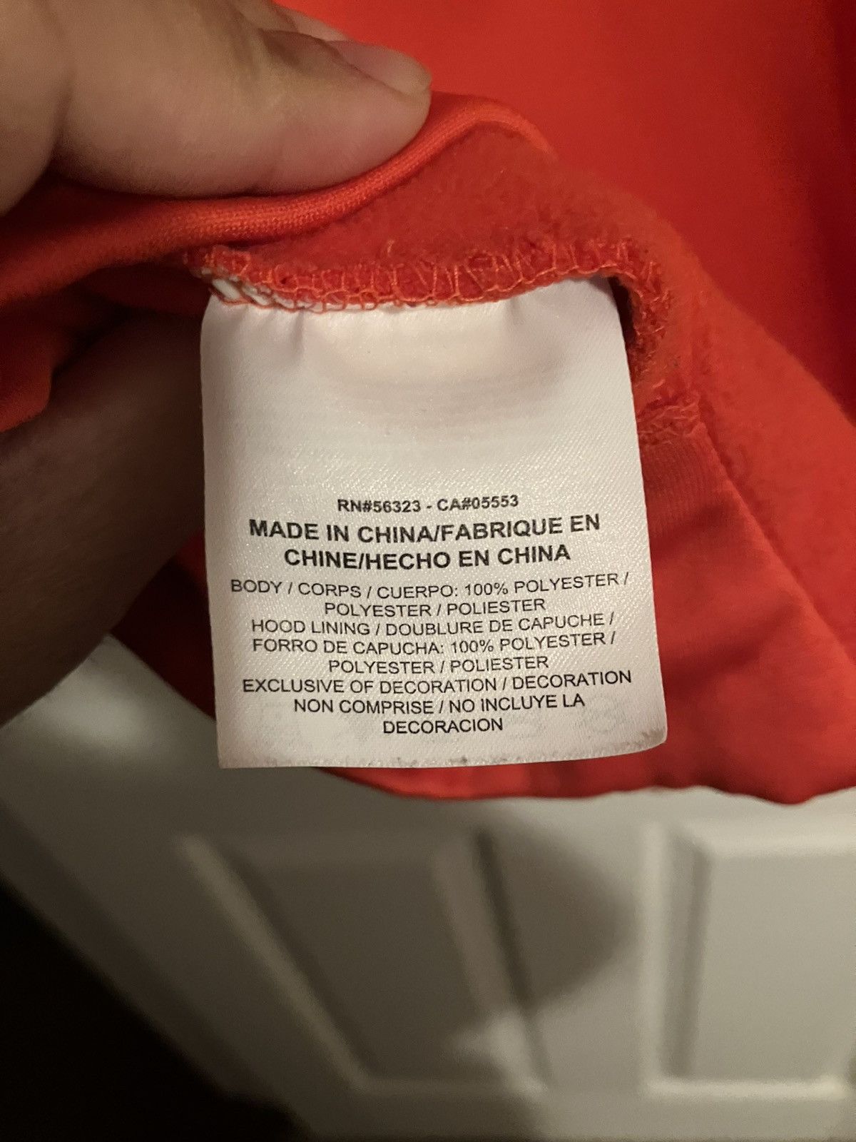 Nike NIKE Dri-Fit Safety Orange Swoosh Hoodie Mens Size XL Size US XL / EU 56 / 4 - 7 Thumbnail