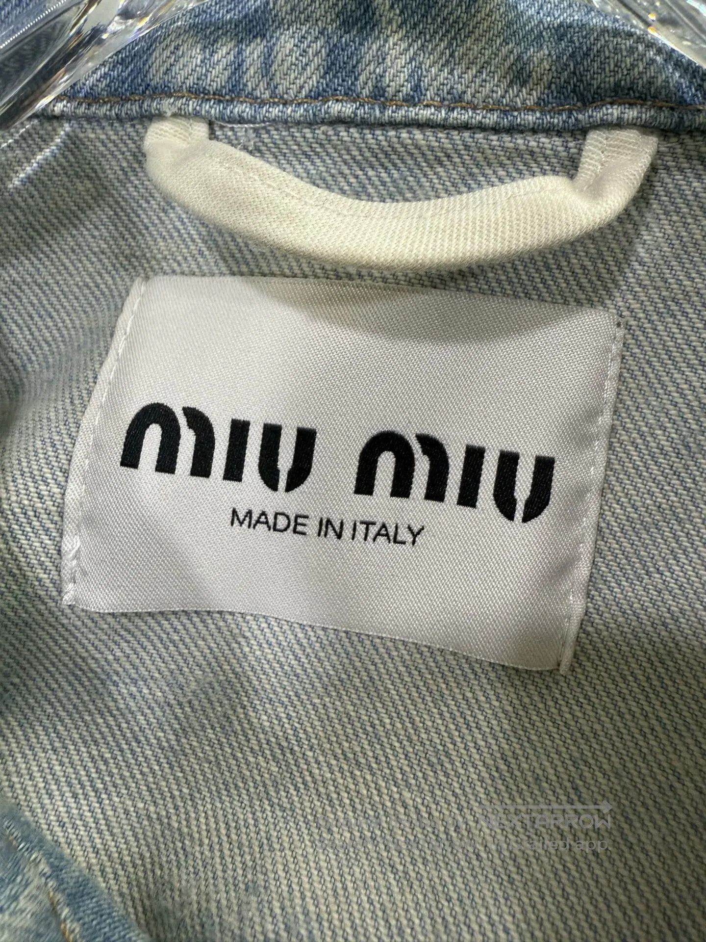 Miu Miu Miu Miu Denim Printed Light Jacket. Size XS / US 0-2 / IT 36-38 - 3 Thumbnail