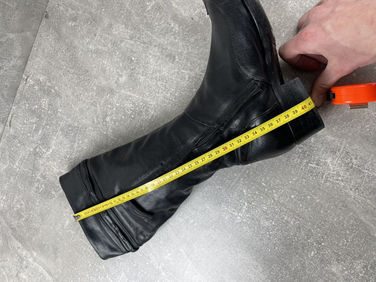 Ermanno Scervino Ermanno Scervino Avant Garde Black Leather Belts Boots Size US 8 / IT 38 - 9 Thumbnail