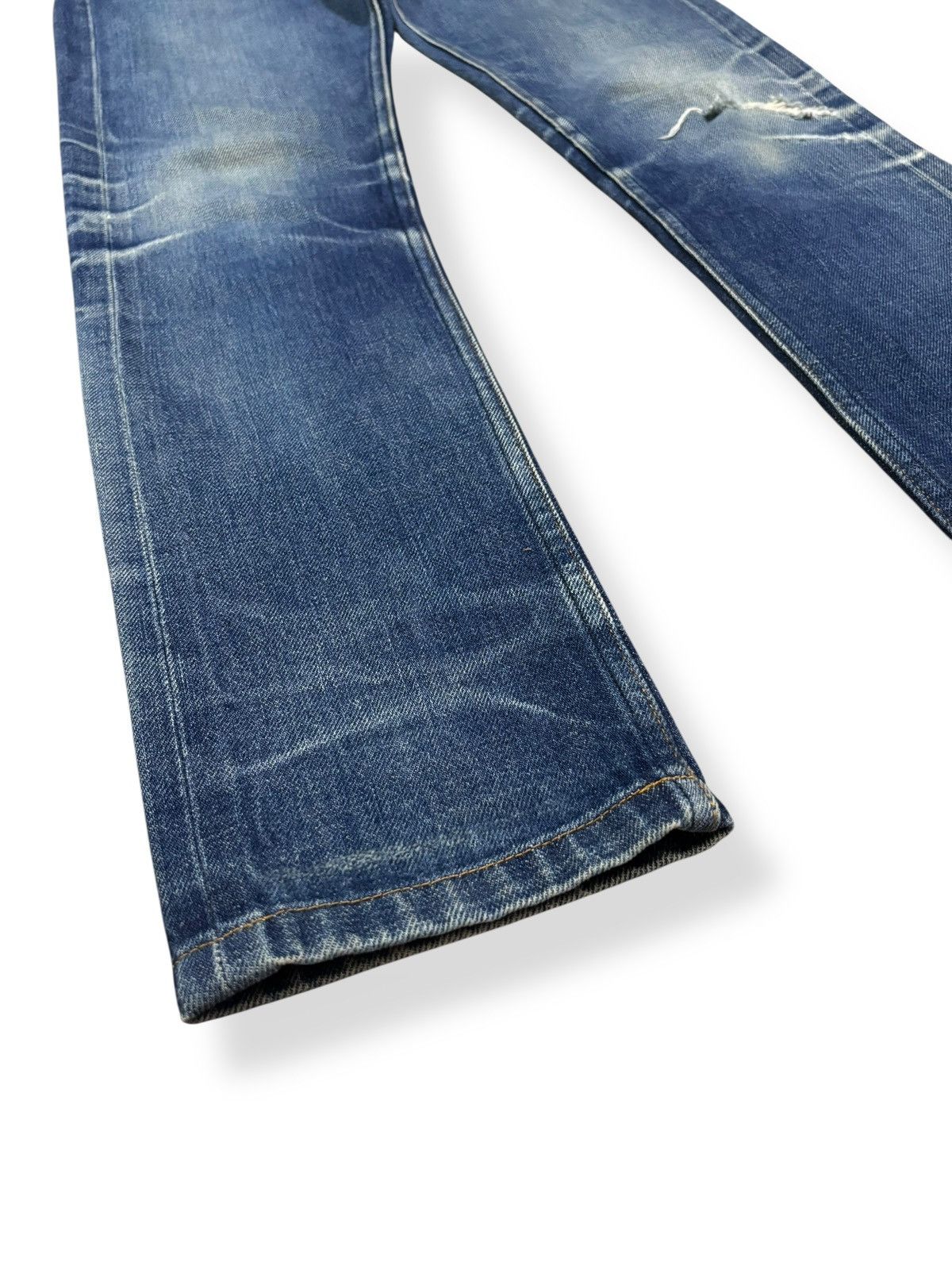 A.P.C. A.P.C Petit New Standard Selvedge Blue Wash Distressed Jeans Size US 29 - 9 Thumbnail