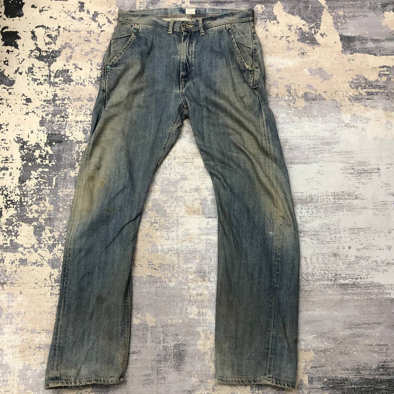 Lee P49 VTG UNION MADE X LEE DISTRESSED WORWEAR DENIM Size US 34 / EU 50 - 2 Thumbnail