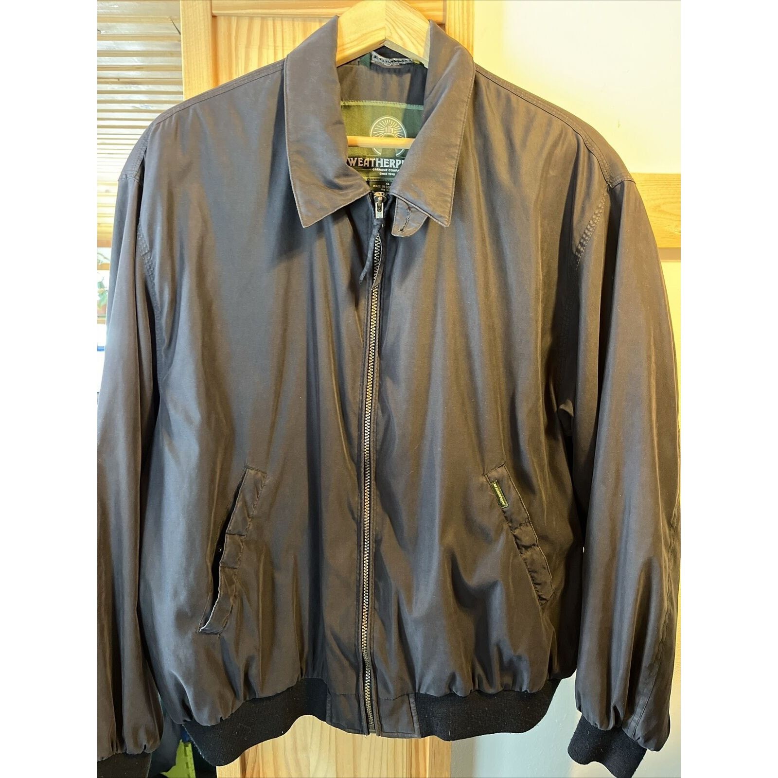 Weatherproof Weatherproof Mens XL Navy Long Sleeve Full Zip Cotton Jacket Size US XL / EU 56 / 4 - 2 Thumbnail