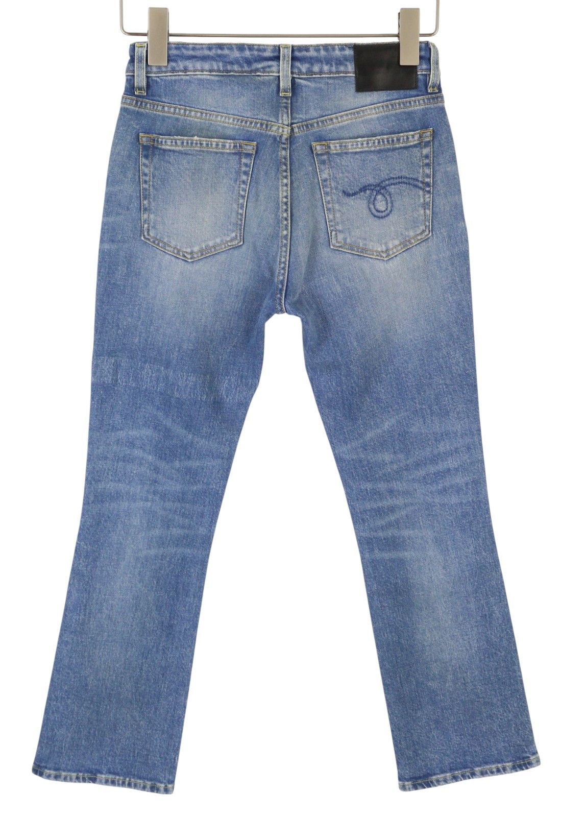R13 KICK FIT 25 Jasper Stretch Flare Blue Jeans 87169 Size 25" / US 0 / IT 36 - 4 Thumbnail