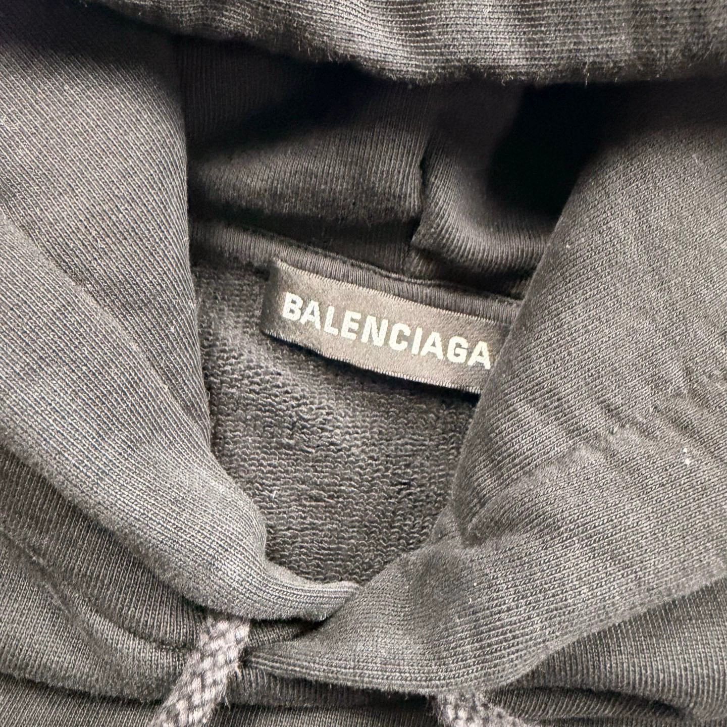 Balenciaga balenciaga logo hoodie in black size m Size US M / EU 48-50 / 2 - 3 Thumbnail
