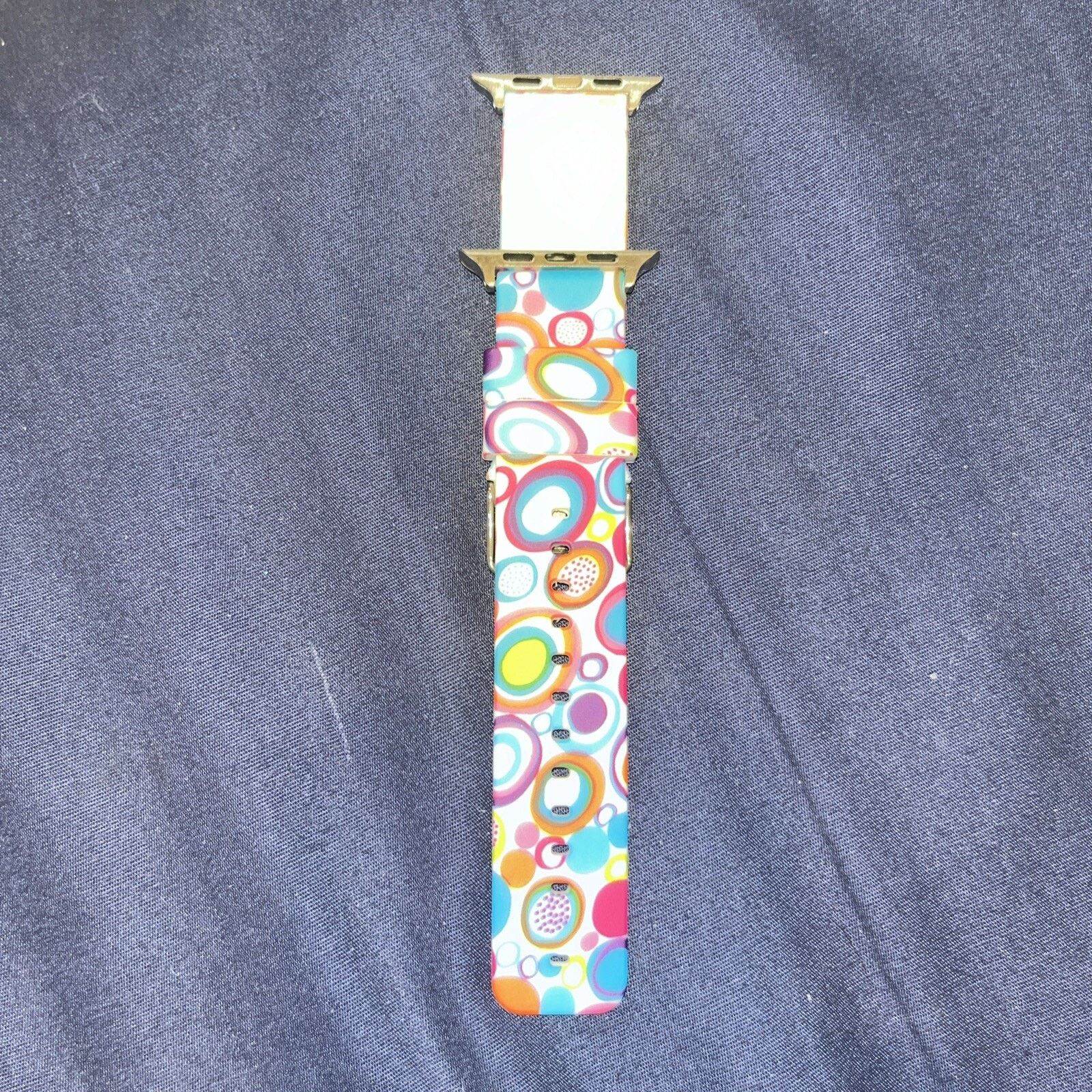 Other Colorful Circles Silicon Apple Watch Sports Band 38mm Size ONE SIZE - 2 Thumbnail