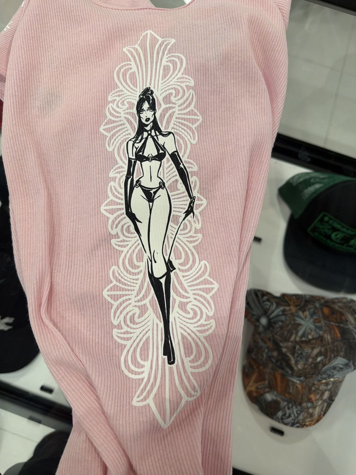 Chrome Hearts × Deadly Doll Chrome Hearts Deadly Doll Rib Tank Size US XL / EU 56 / 4 - 3 Thumbnail