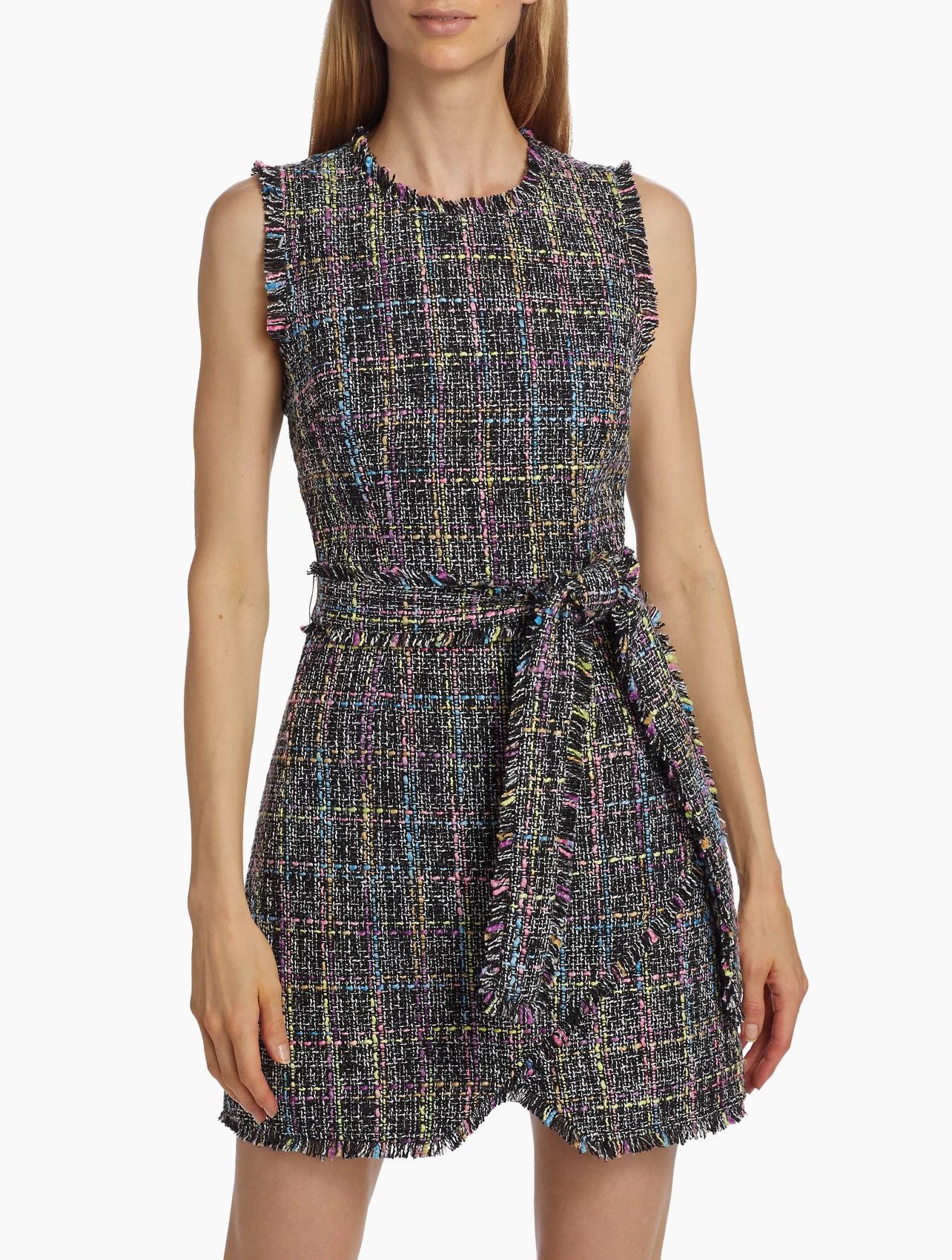 Cinq a Sept Cinq à Sept Rochelle Belted Tweed Minidress size 8 Size M / US 6-8 / IT 42-44 - 3 Thumbnail