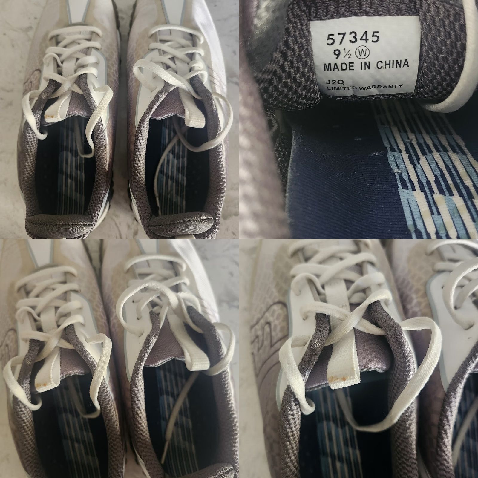 Footjoy FootJoy Sneaker Mens 9.5W Gray Freestyle 2 Athletic Golf Lace Up Casual Comfort Size US 10 / EU 43 - 9 Thumbnail