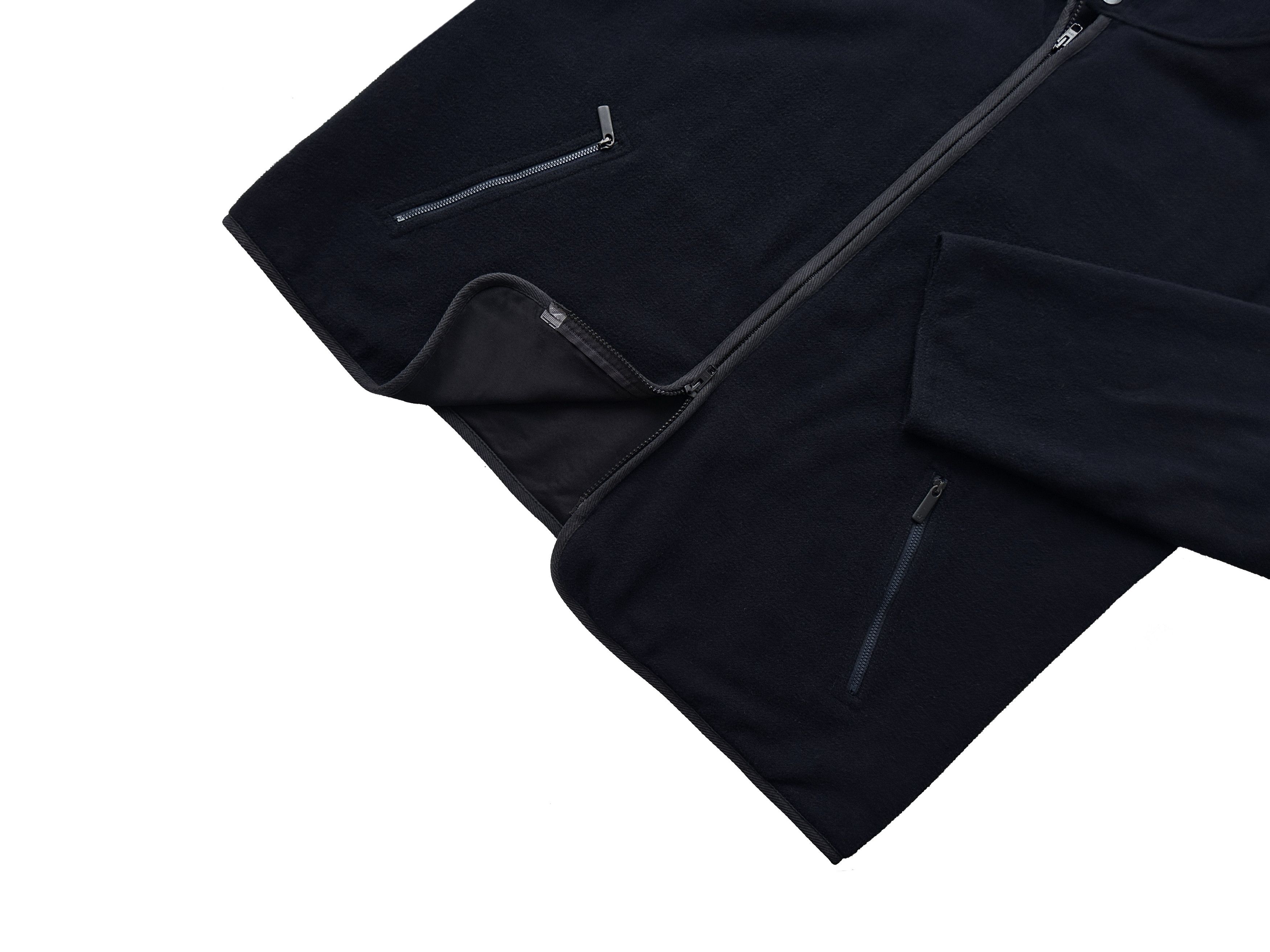 Emporio Armani Emporio Armani Vintage navy wool hoodie Size US XL / EU 56 / 4 - 4 Thumbnail