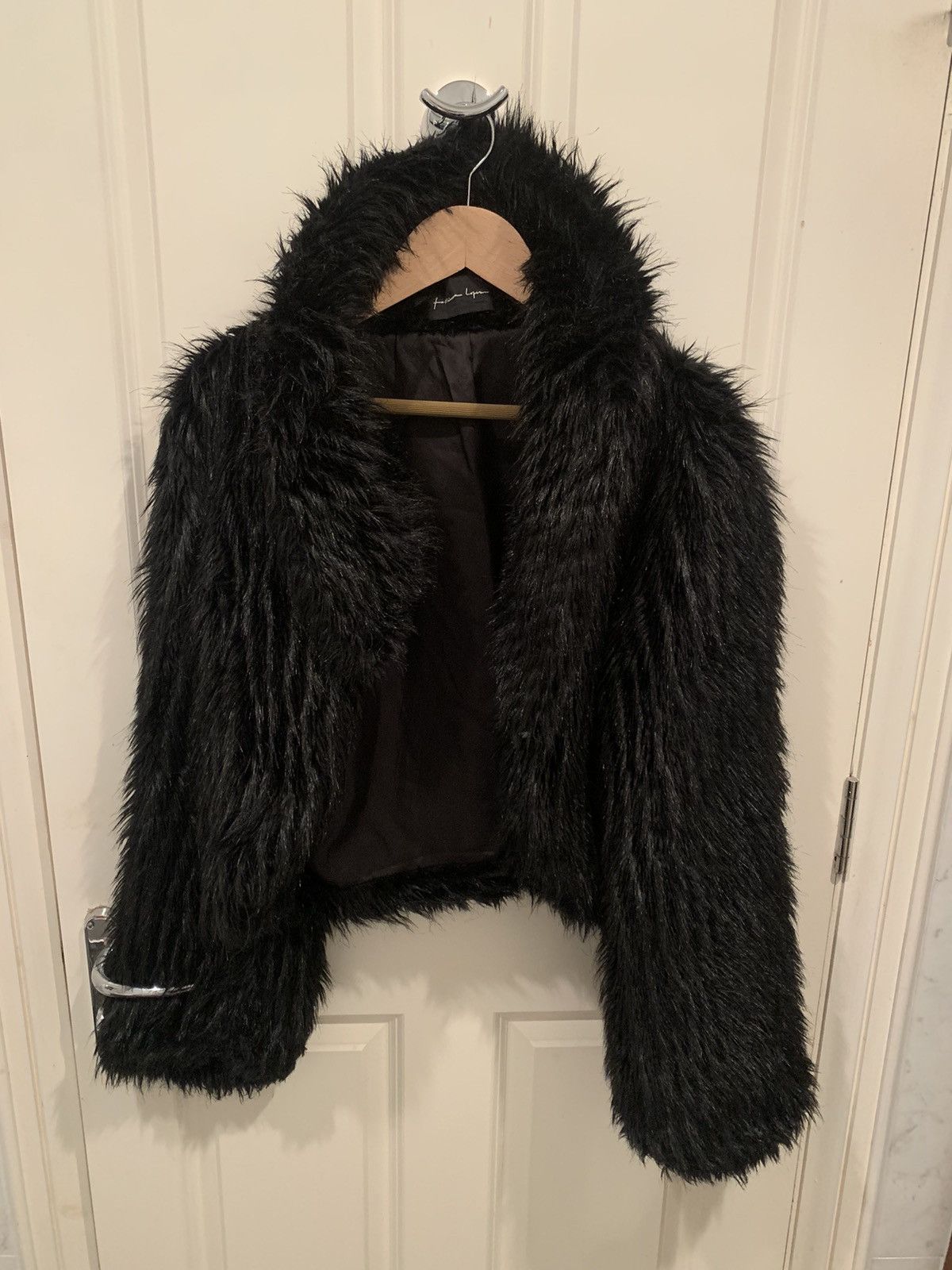 Other Fátima Lopes Designer Faux Fur Jacket Size M / US 6-8 / IT 42-44 - 2 Thumbnail