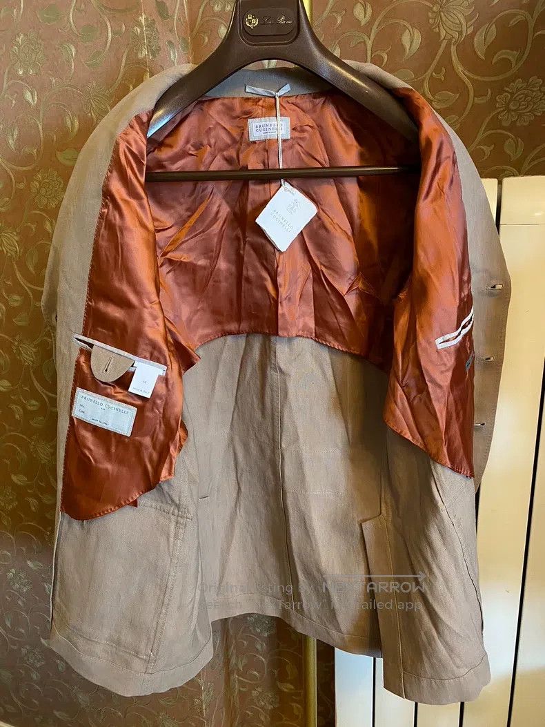 Brunello Cucinelli Brunello Cucinelli size M Linen four-pocket jacket Size 50L - 5 Thumbnail
