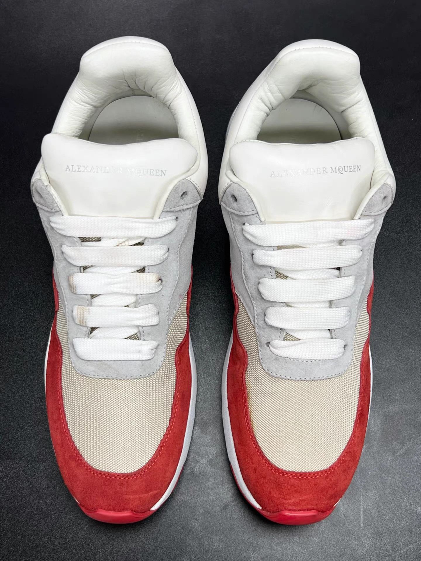 Alexander McQueen MCQ Alexander McQueen Sprint Runner White/Red Sneakers K15 Size US 9 / EU 42 - 3 Thumbnail