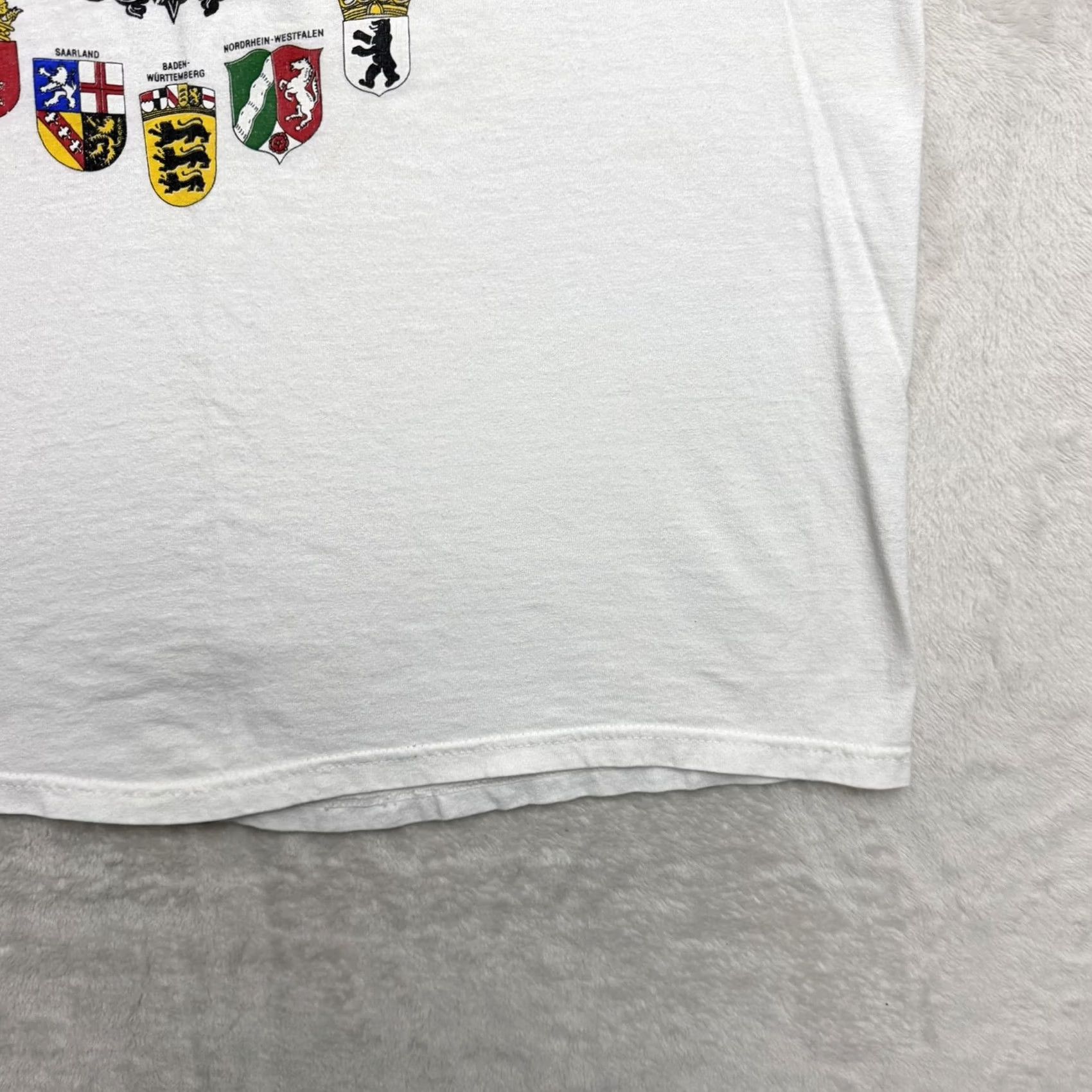 Vintage Germany Eagle Crest Shirt Mens XL White Graphic Travel Souvenir Tee Size US XL / EU 56 / 4 - 5 Thumbnail