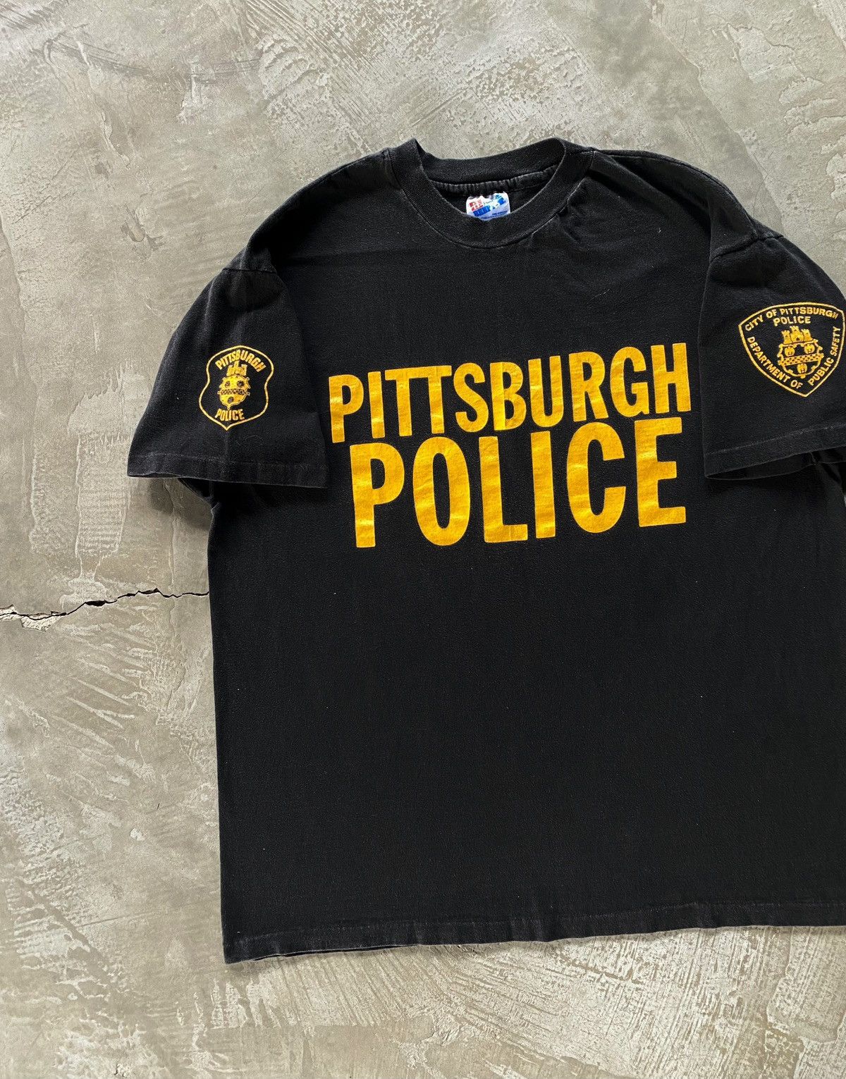 Vintage Vintage 1990s Pittsburgh Narcotics Size US XL / EU 56 / 4 - 1 Thumbnail