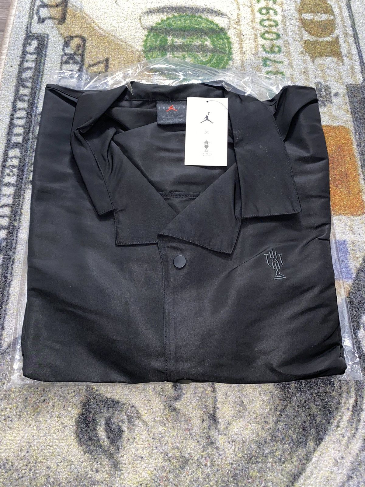 image of Nike Jordan X Trophy Room Warm Up Shirt Black, Men's (Size 2XL)