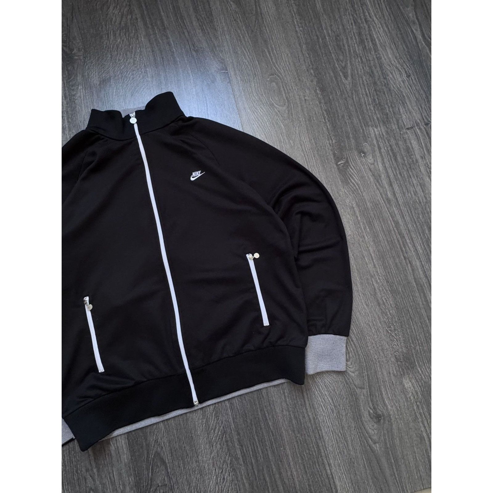 Nike Y2K 00s Vintage Nike Zip Sweatshirt Swoosh Small Logo Size US M / EU 48-50 / 2 - 2 Thumbnail