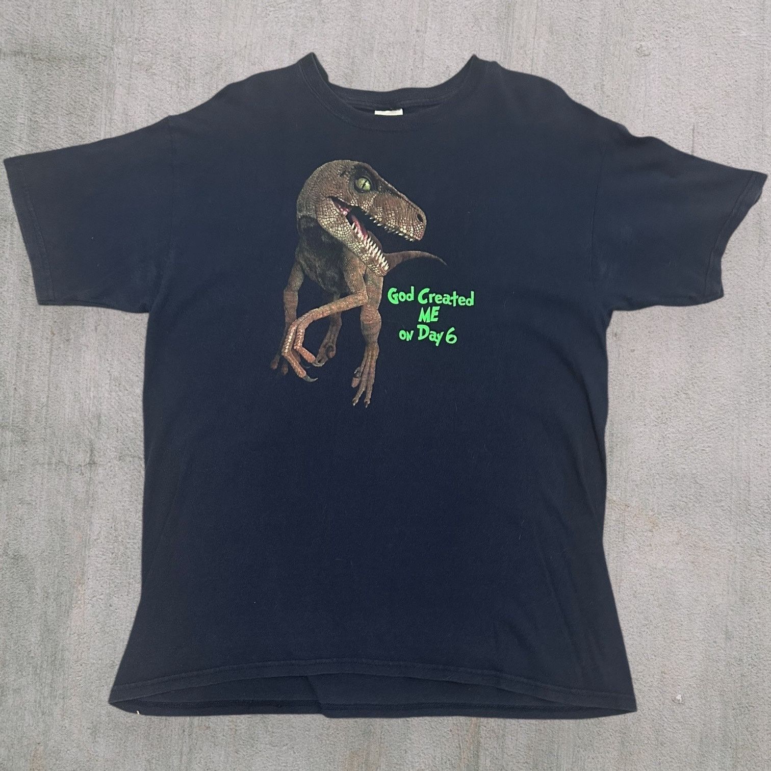 Gildan God created me on day 6 dinosaur creation museum tee Size US L / EU 52-54 / 3 - 1 Thumbnail