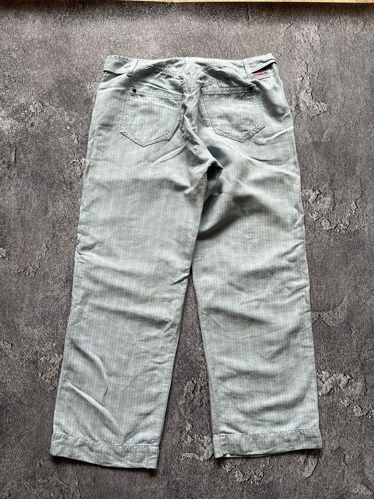 Marithe + Francois Girbaud Rare Vintage Linen Marithe Francois Girbaud Blue Pants Size US 32 / EU 48 - 2 Thumbnail