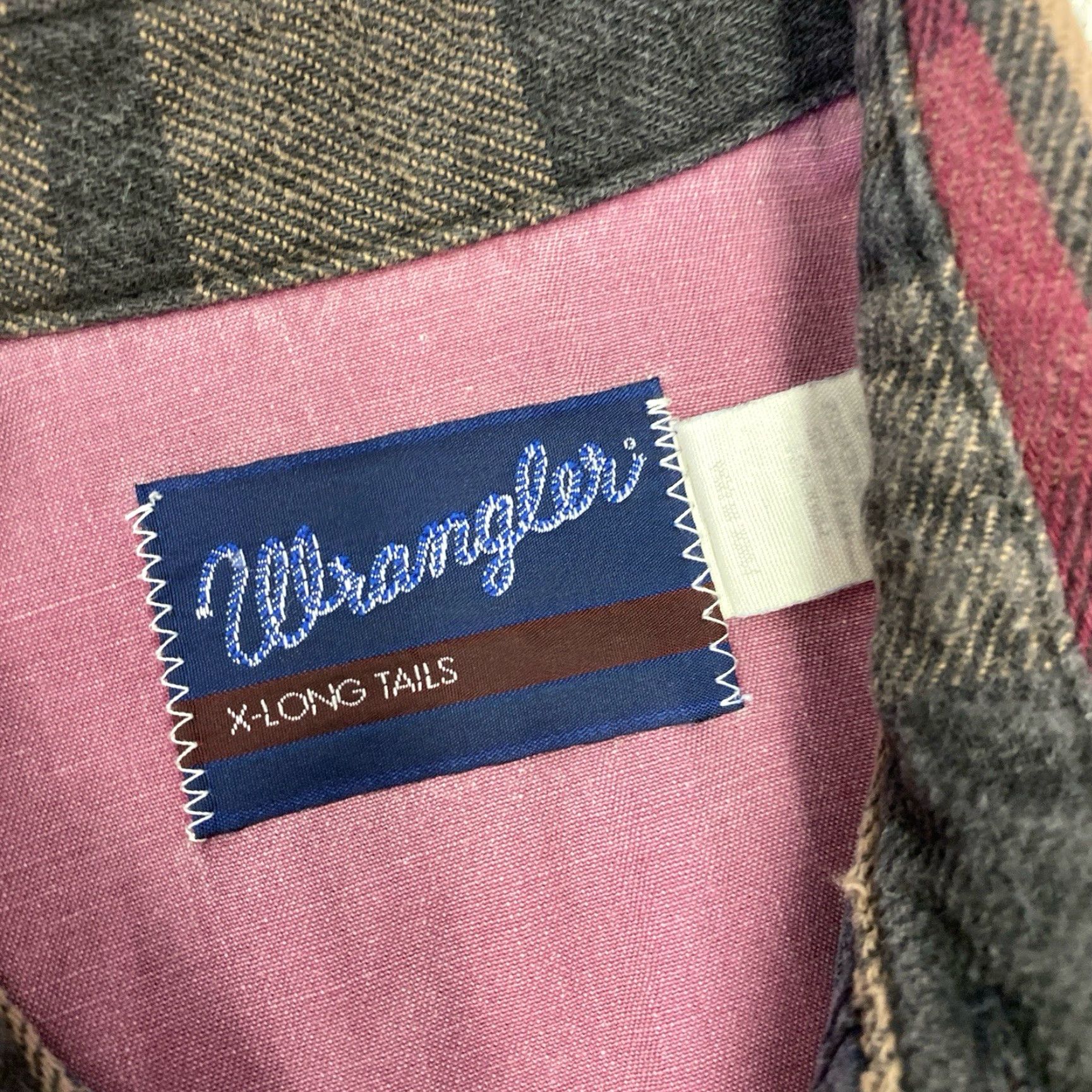 Wrangler VINTAGE Wrangler Western Shirt Mens XL Plaid Heavy Denim Rodeo Work Size US XL / EU 56 / 4 - 2 Thumbnail
