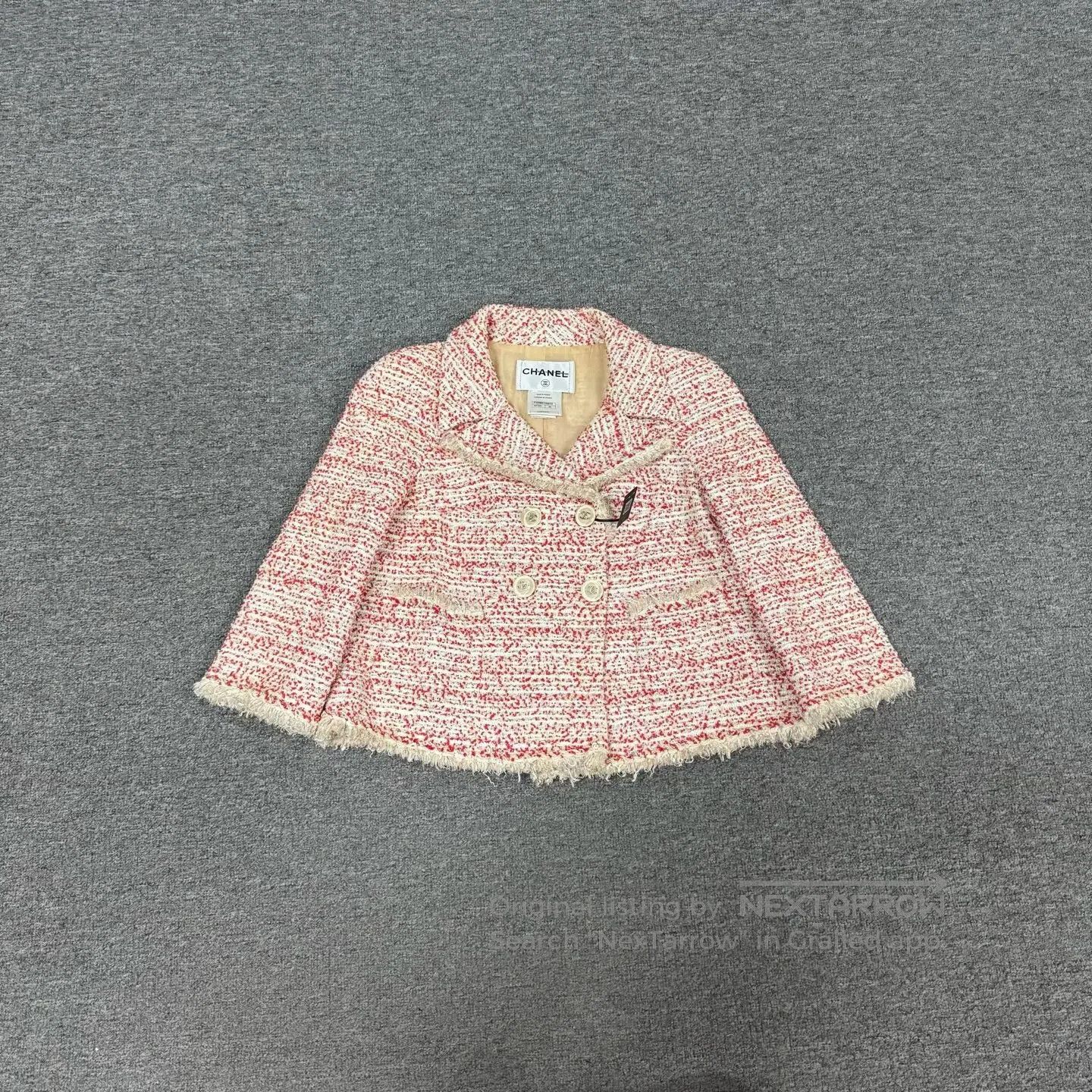 Chanel Chanel Saint-Tropez Series: Pink Coarse Woolen Knit Coat| Size M / US 6-8 / IT 42-44 - 1 Thumbnail