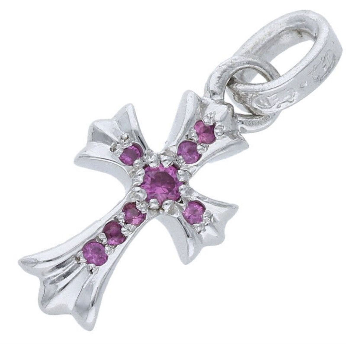 Chrome Hearts22KCHCrossBaby FatPave Pink