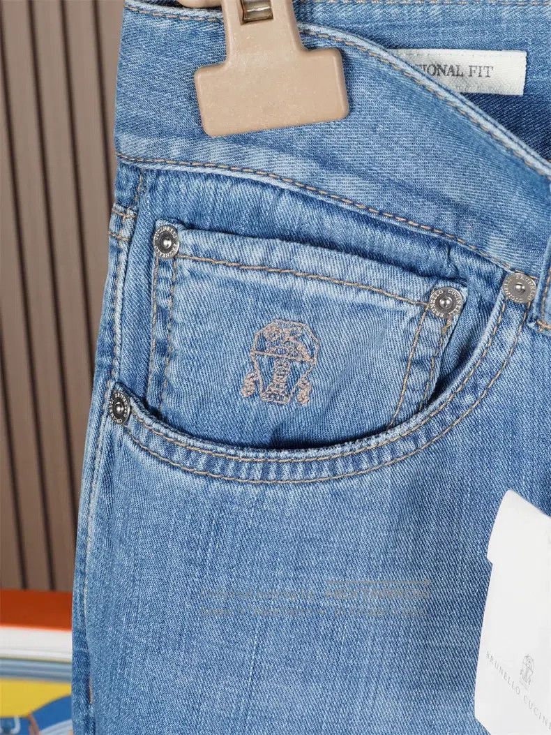 Brunello Cucinelli Brunello Cucinelli Men's Summer Denim Pants Size US 32 / EU 48 - 5 Thumbnail