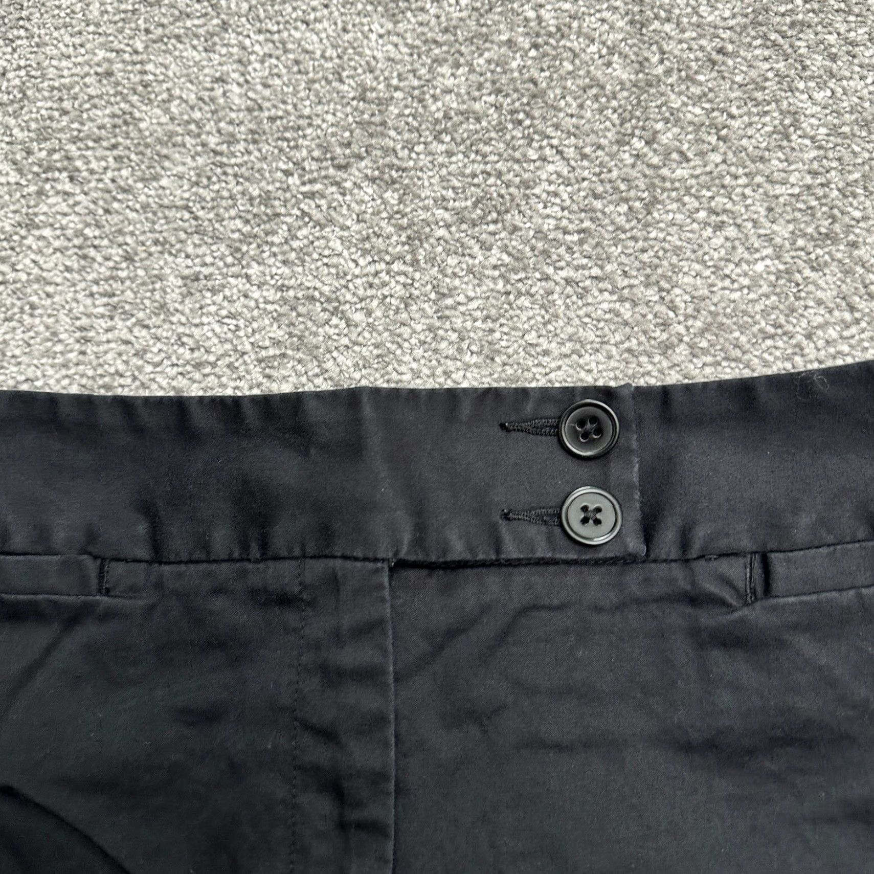 Talbots Talbots Pants Capri Womens 6 Black High Rise Straight Leg Cotton Spandex Stretch 30x13 Casual Modern Womens Size 28" / US 6 / IT 42 - 3 Thumbnail