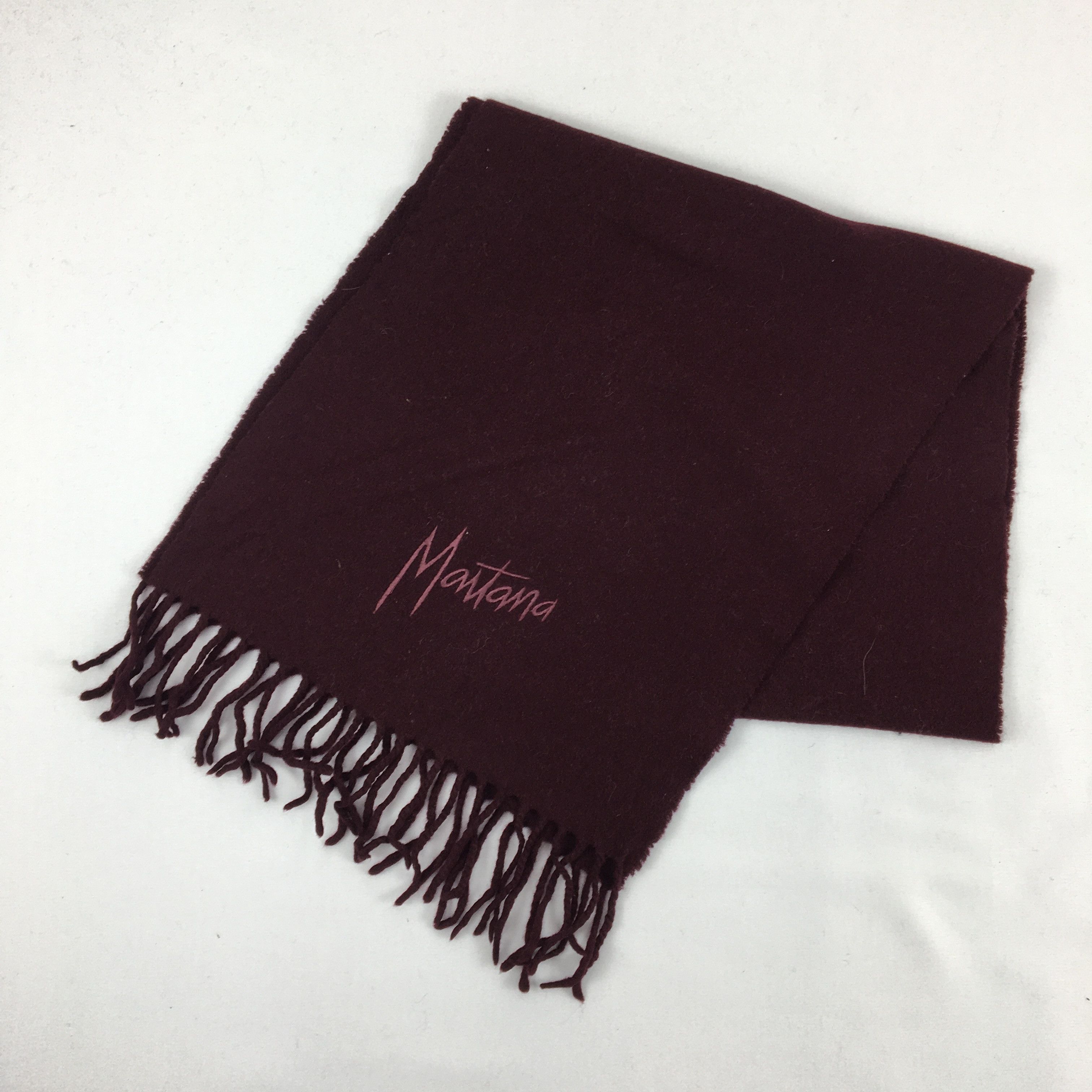 Japanese Brand Vintage Mantona Scarf Muffler Wool Winter Fringe Scarves . Size ONE SIZE - 3 Thumbnail